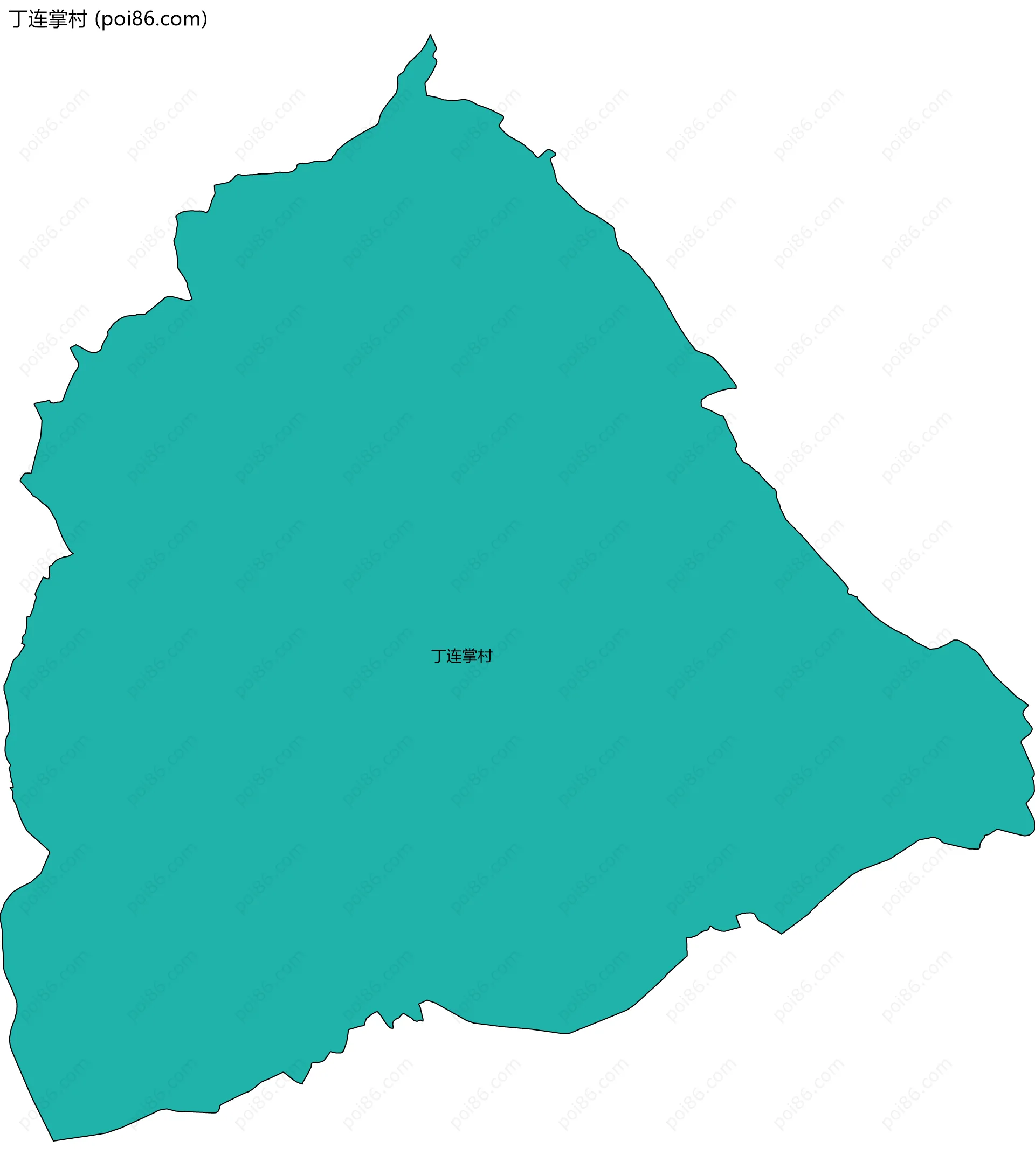 丁连掌村边界地图