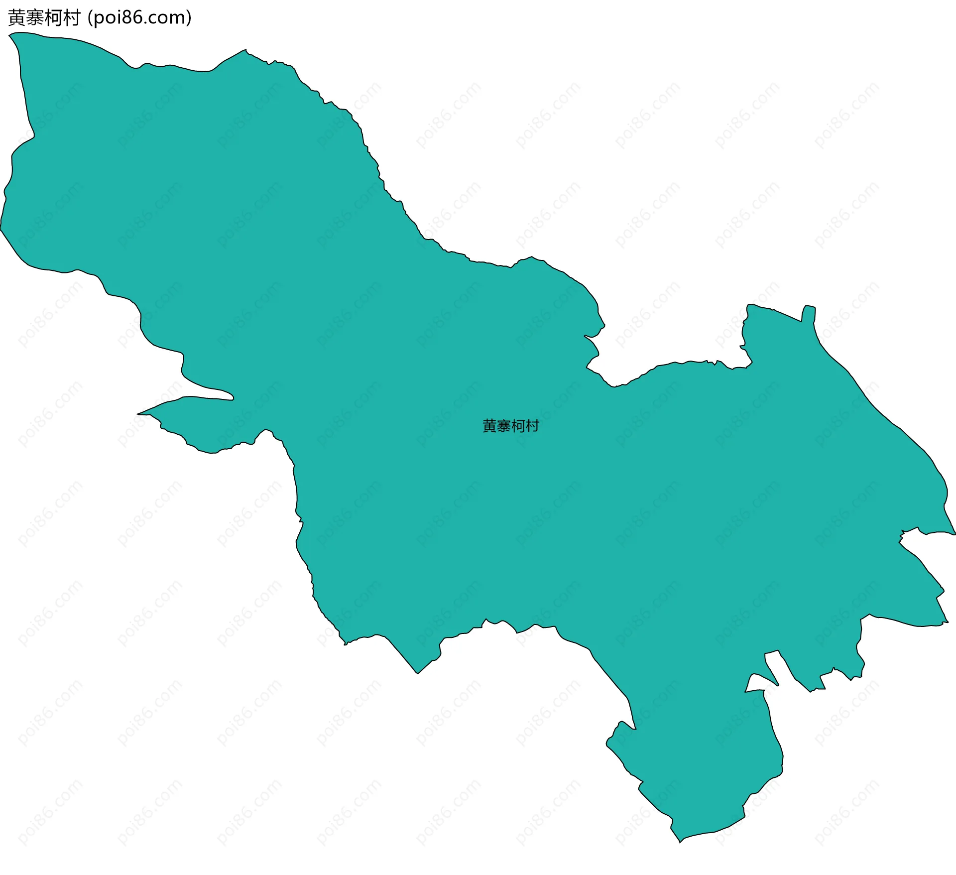 黄寨柯村边界地图