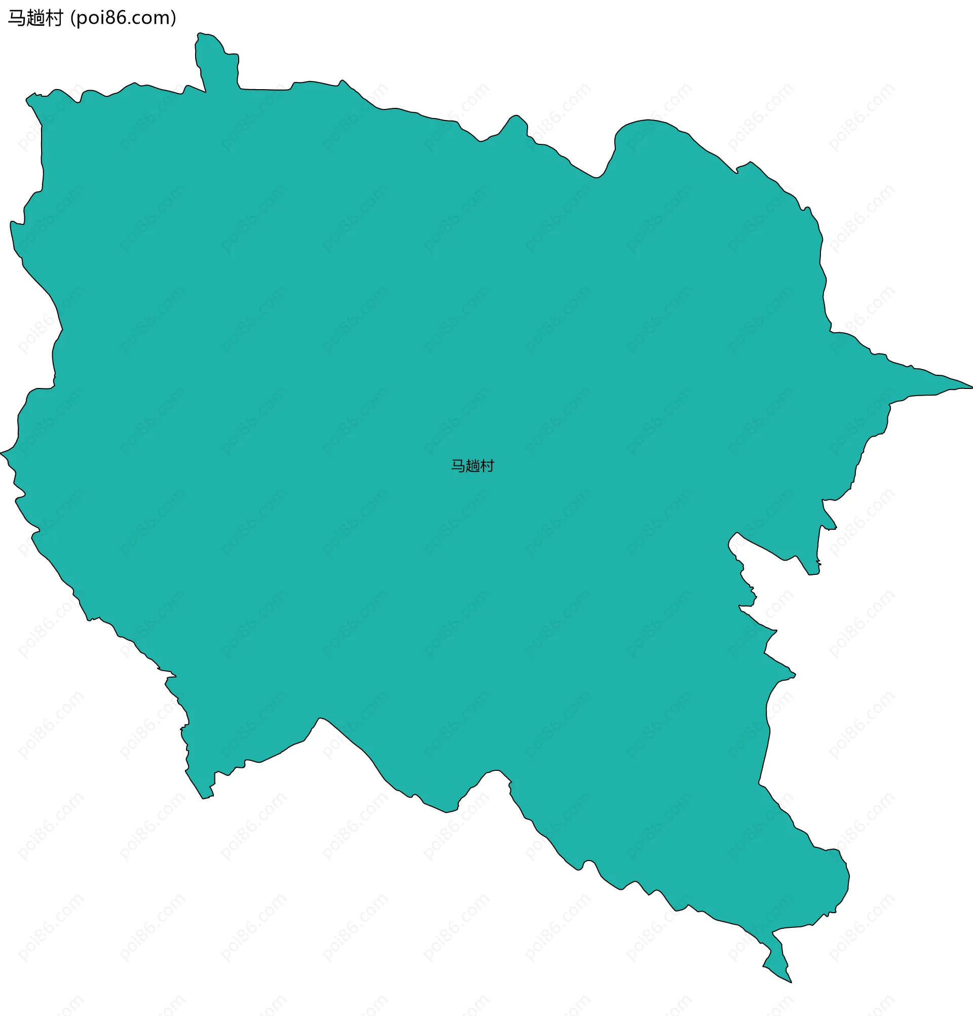 马趟村边界地图