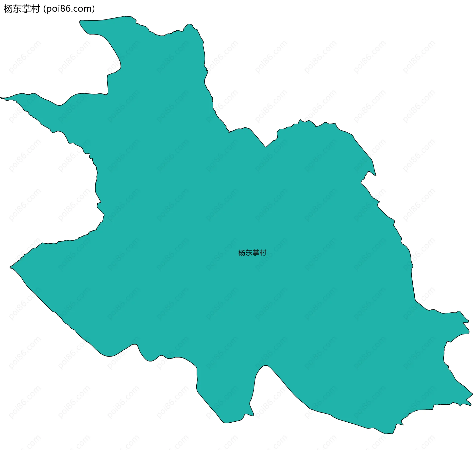 杨东掌村边界地图