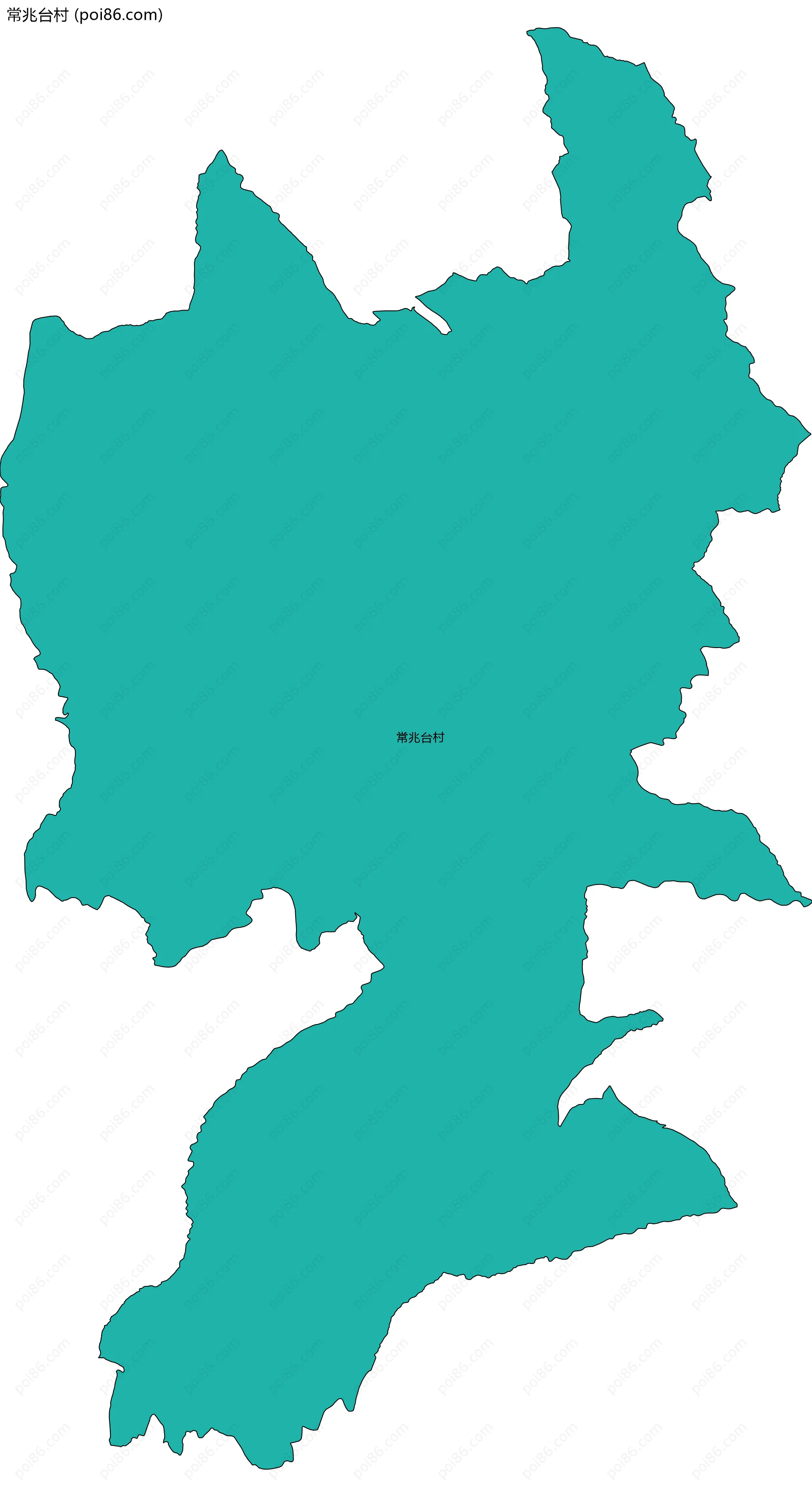 常兆台村边界地图