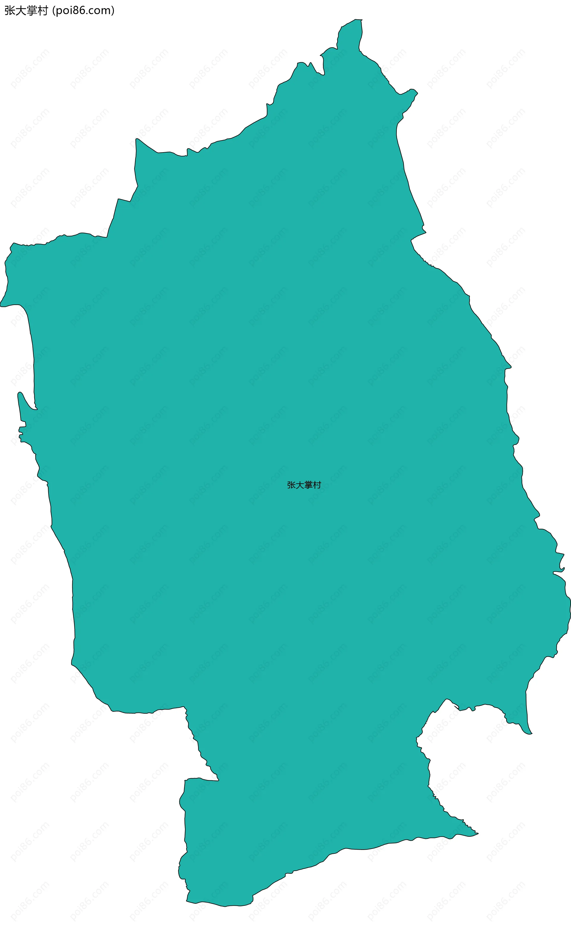 张大掌村边界地图
