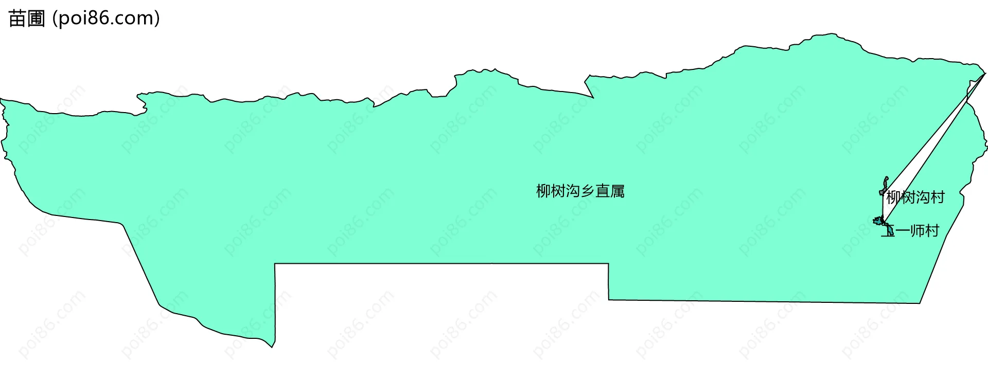 苗圃边界地图(五级行政区划)