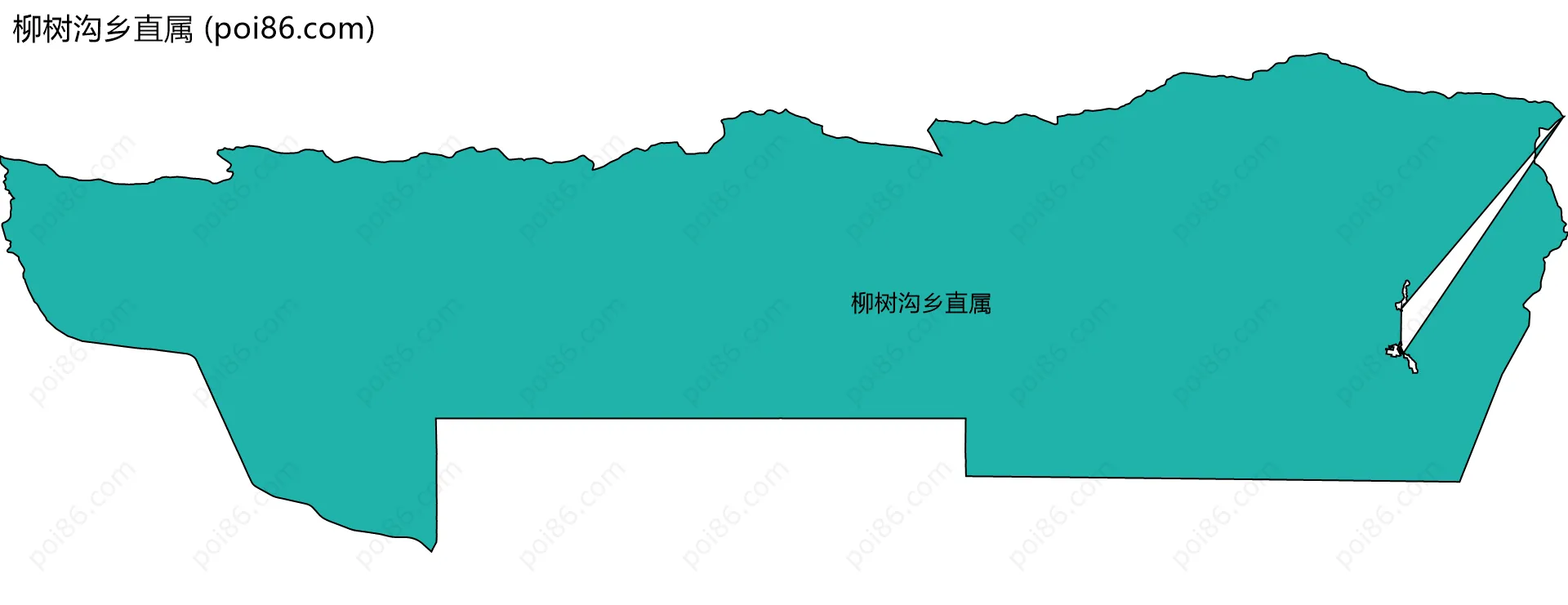 柳树沟乡直属边界地图