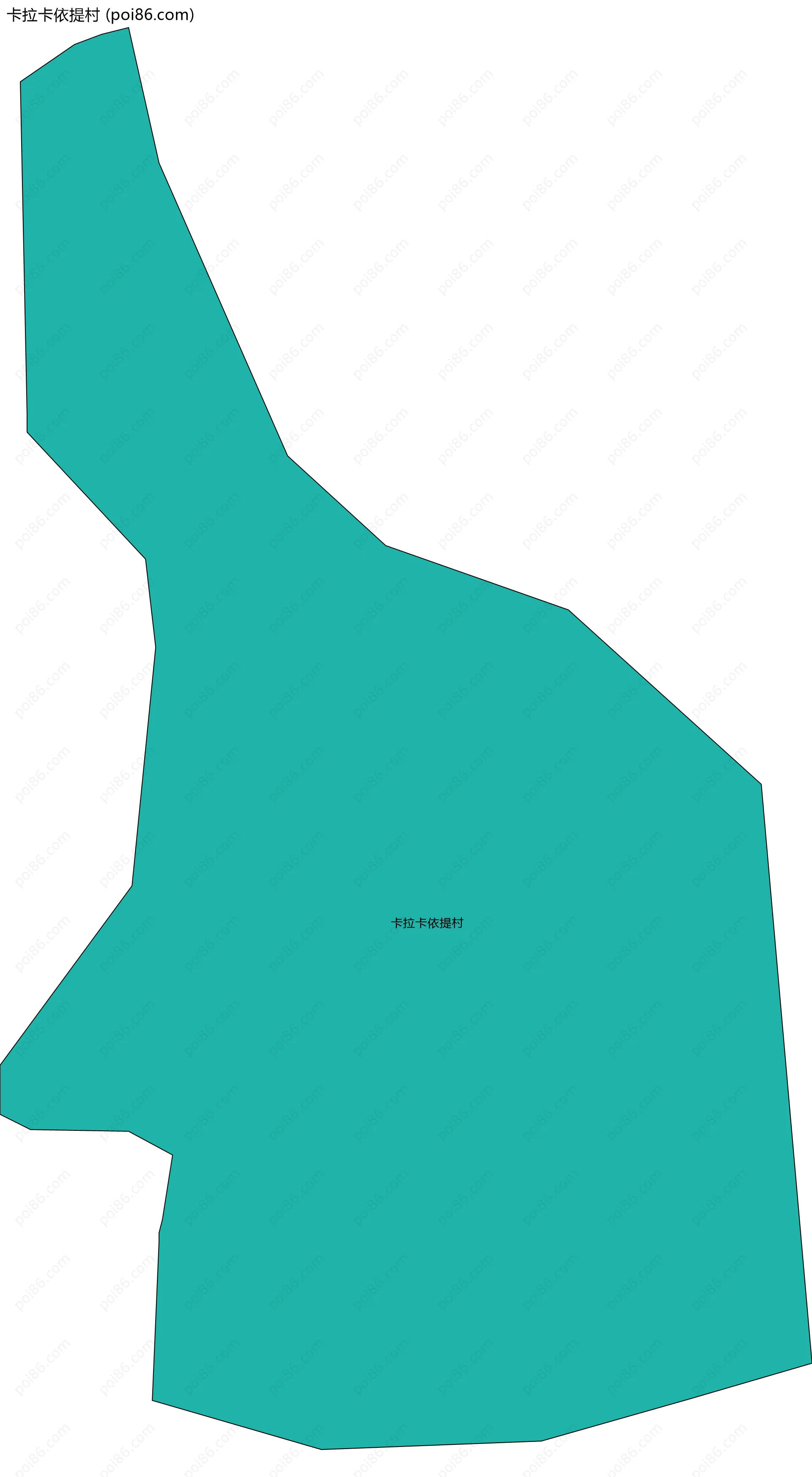 卡拉卡依提村边界地图