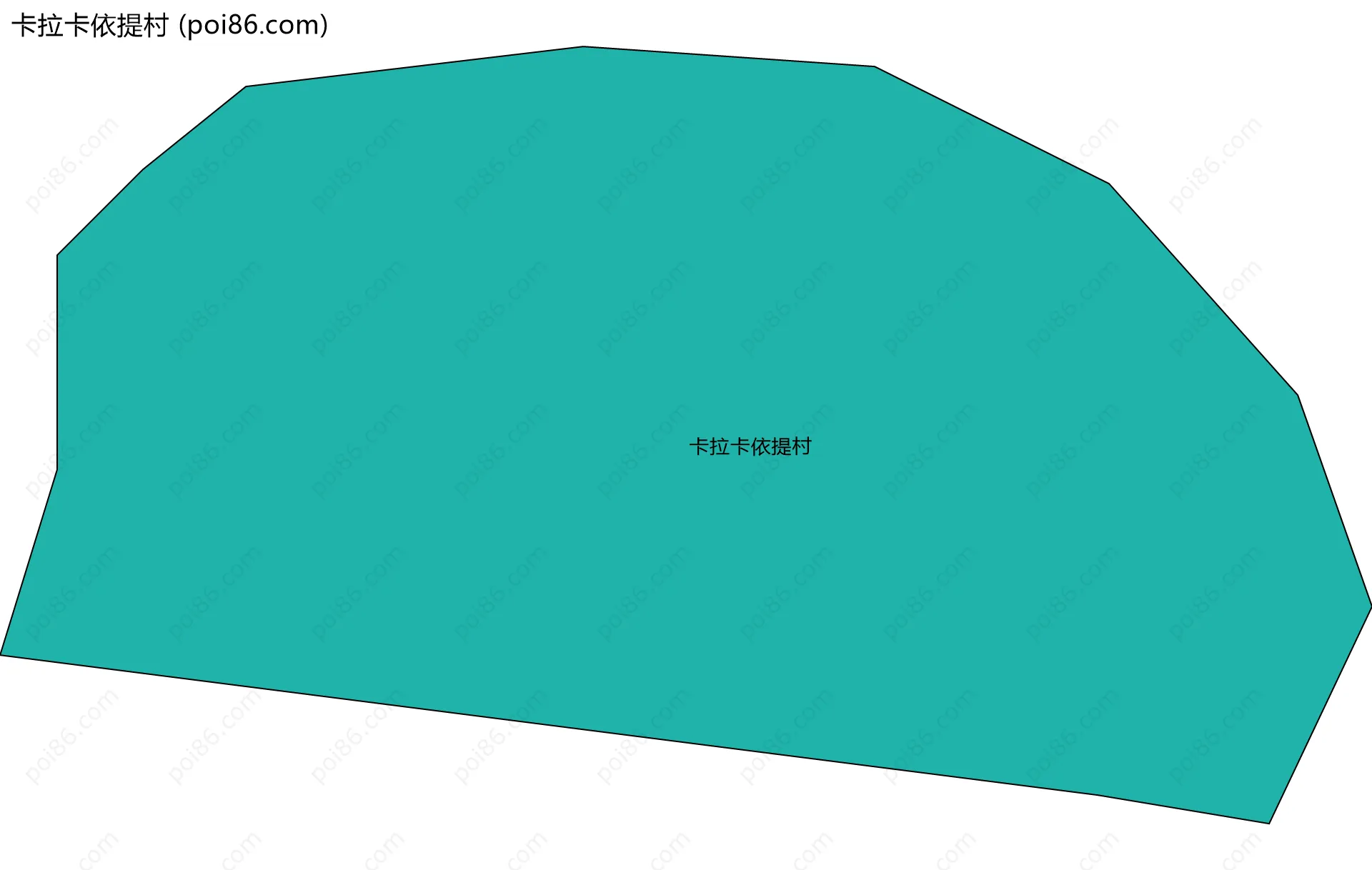 卡拉卡依提村边界地图