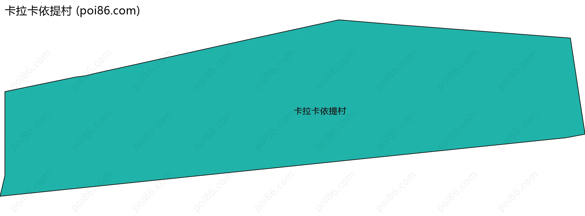 卡拉卡依提村边界地图