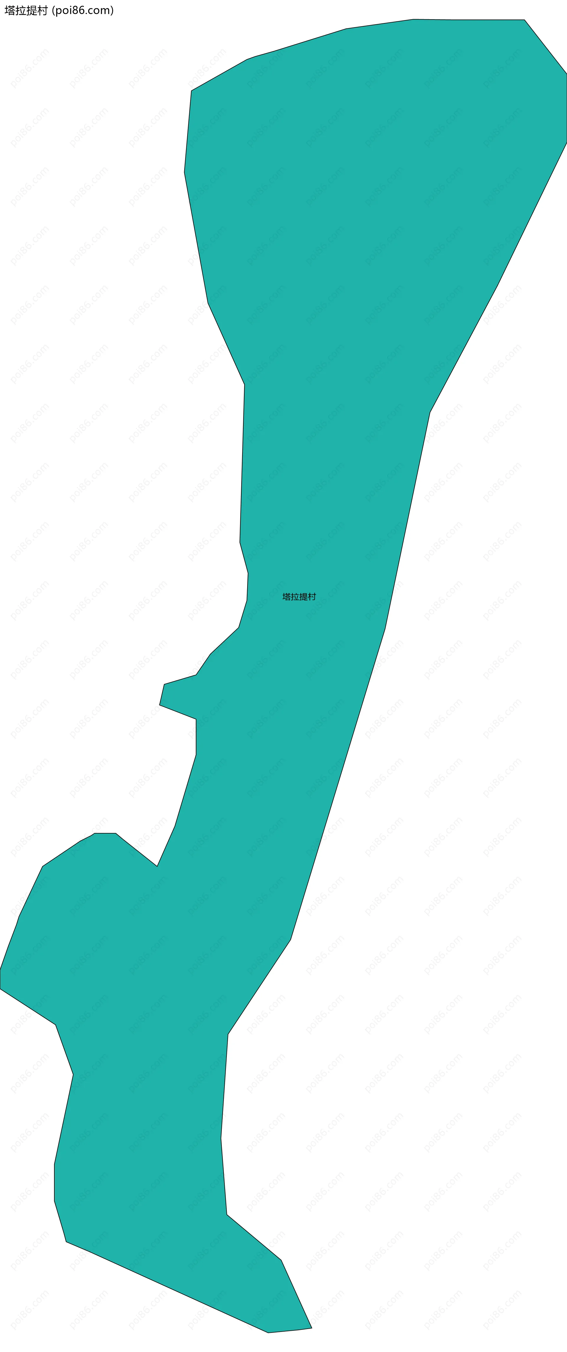 塔拉提村边界地图