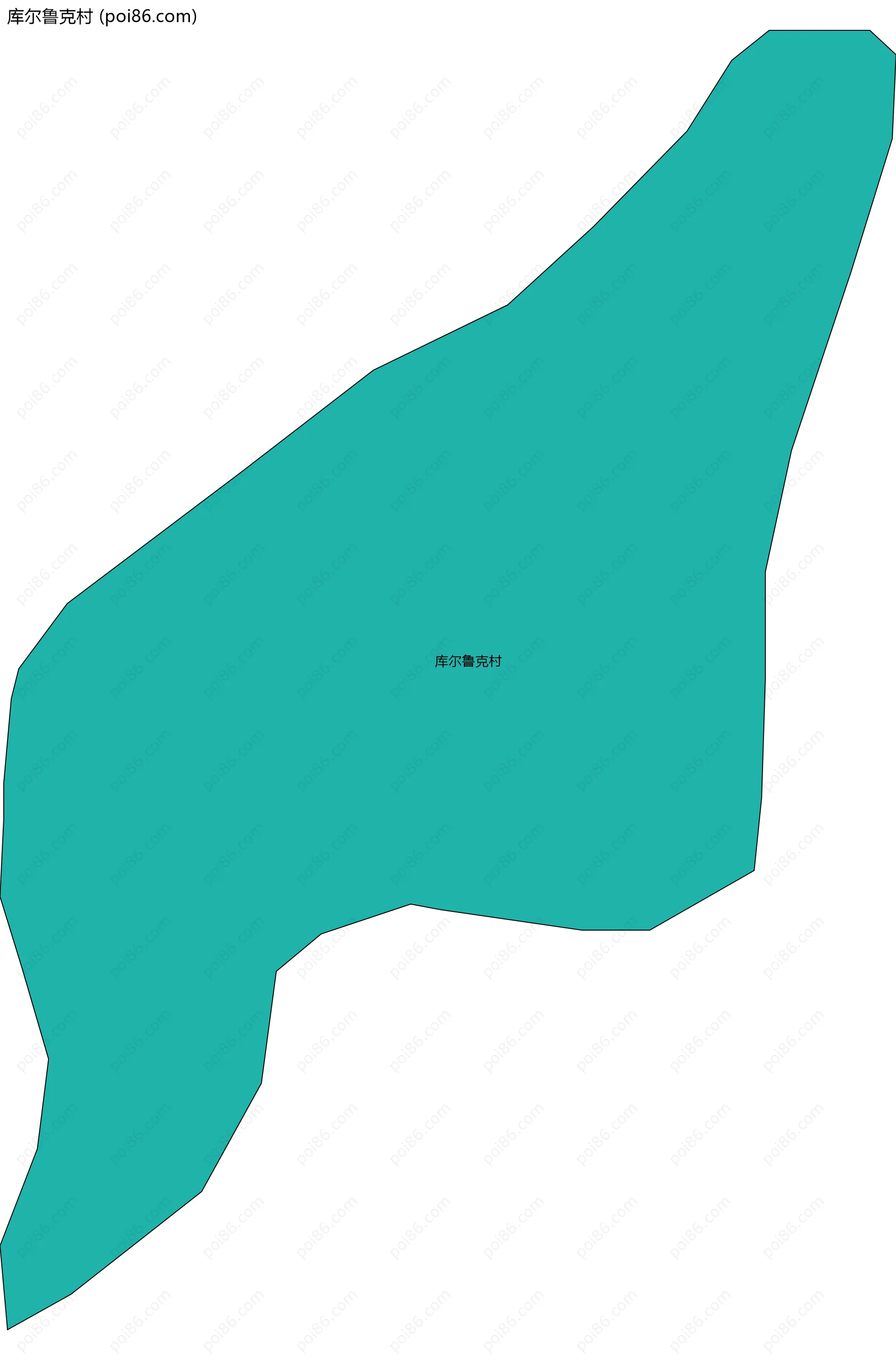 库尔鲁克村边界地图