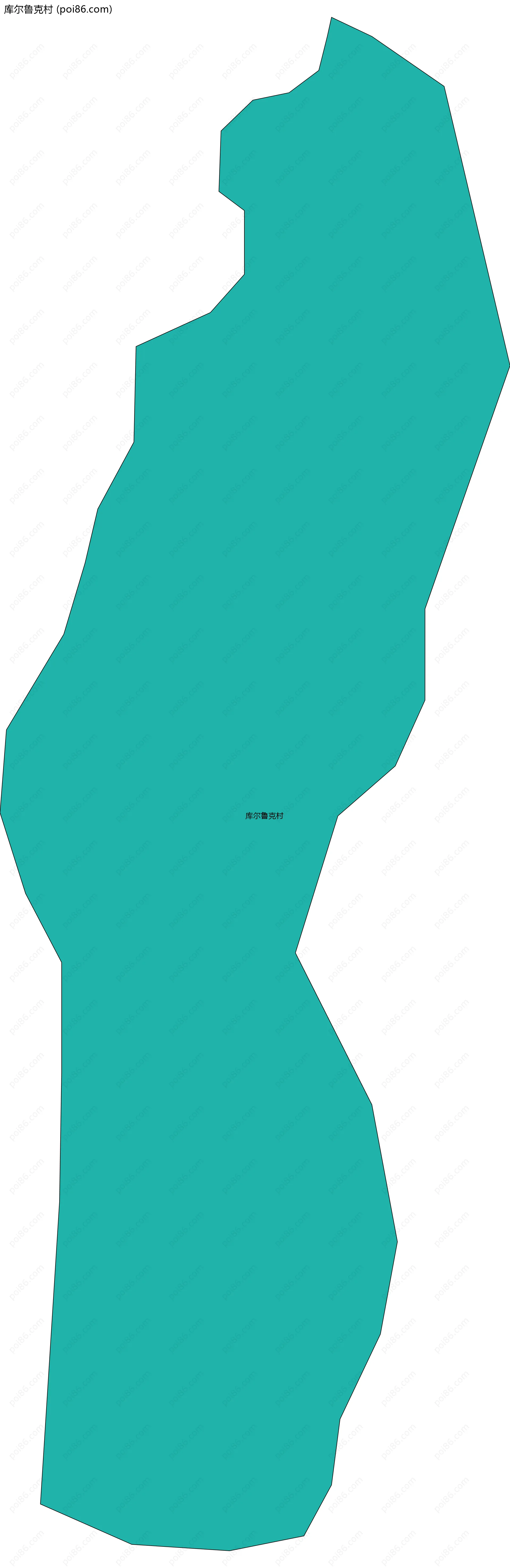 库尔鲁克村边界地图