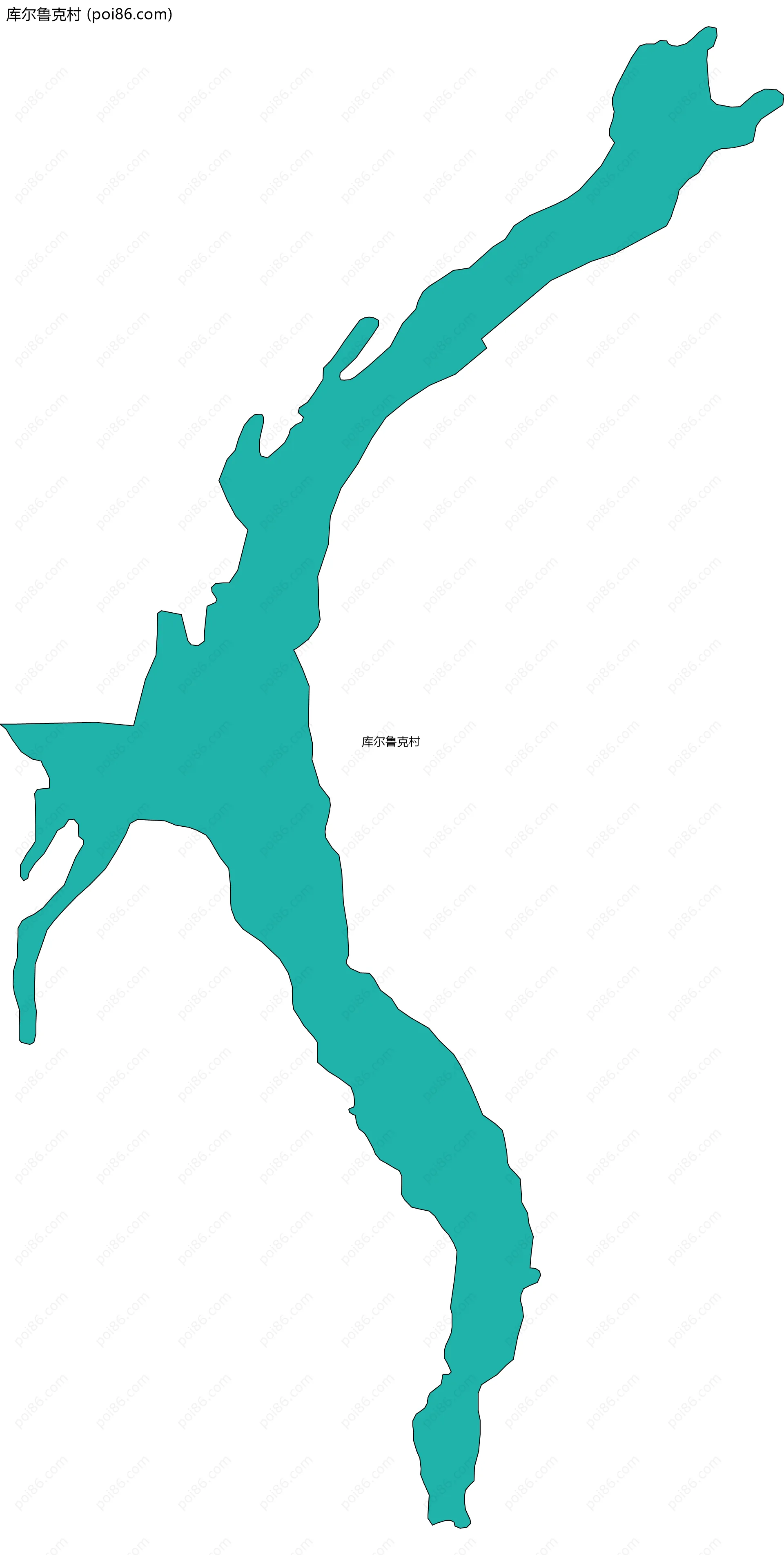 库尔鲁克村边界地图