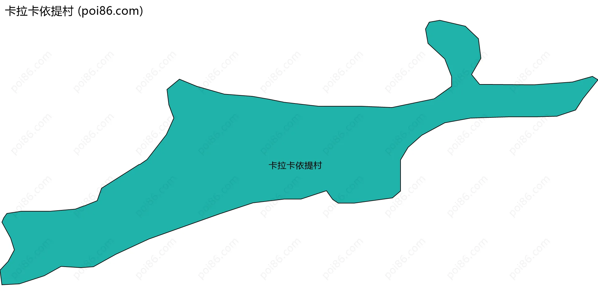 卡拉卡依提村边界地图
