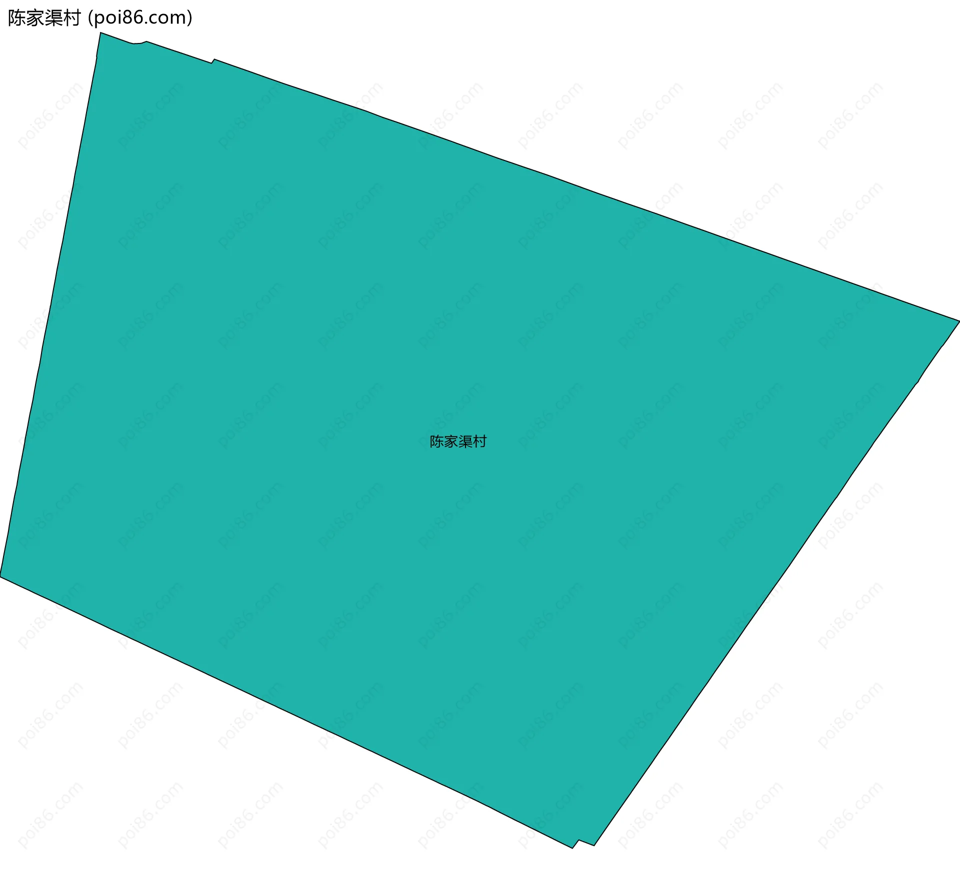 陈家渠村边界地图