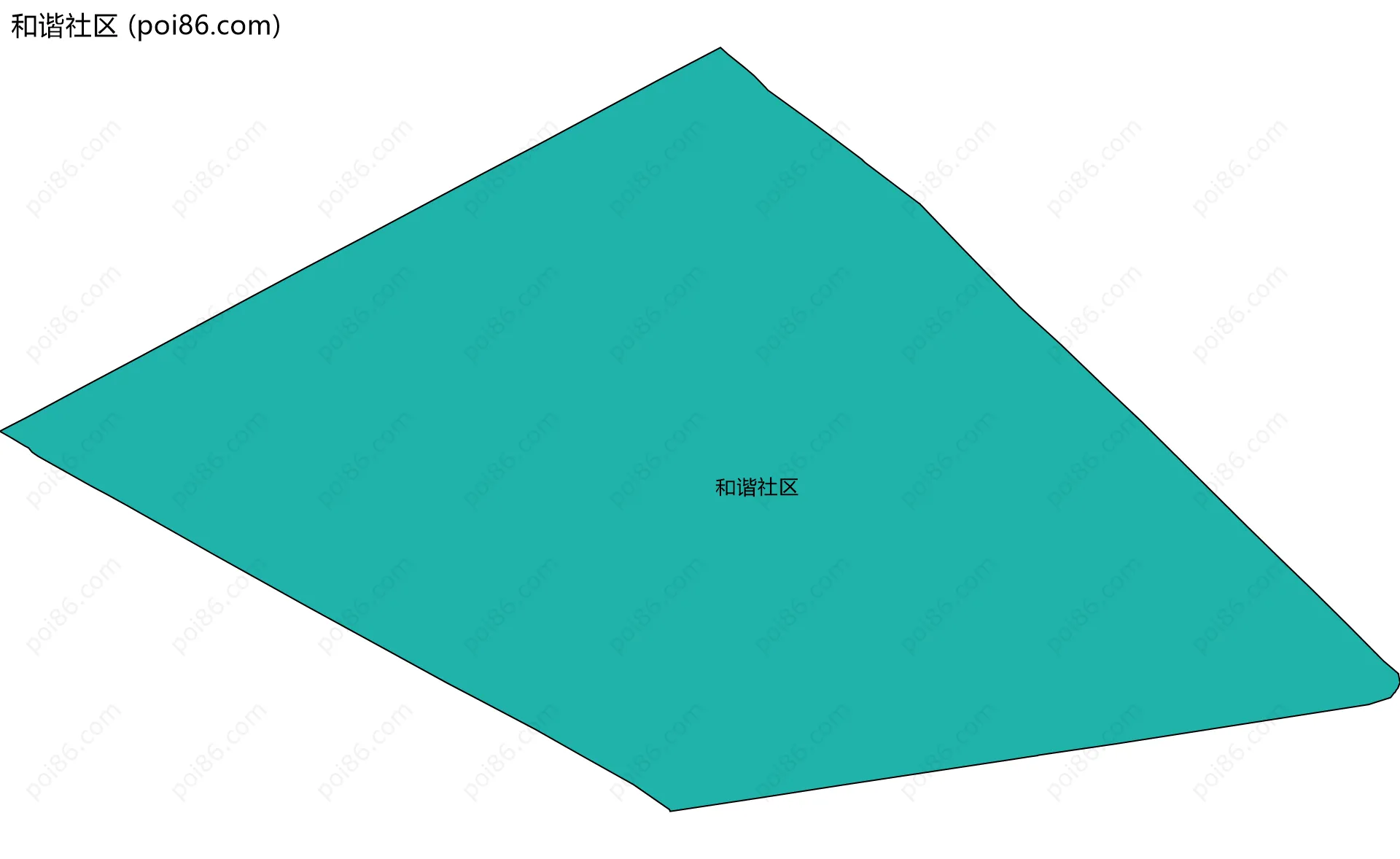 和谐社区边界地图