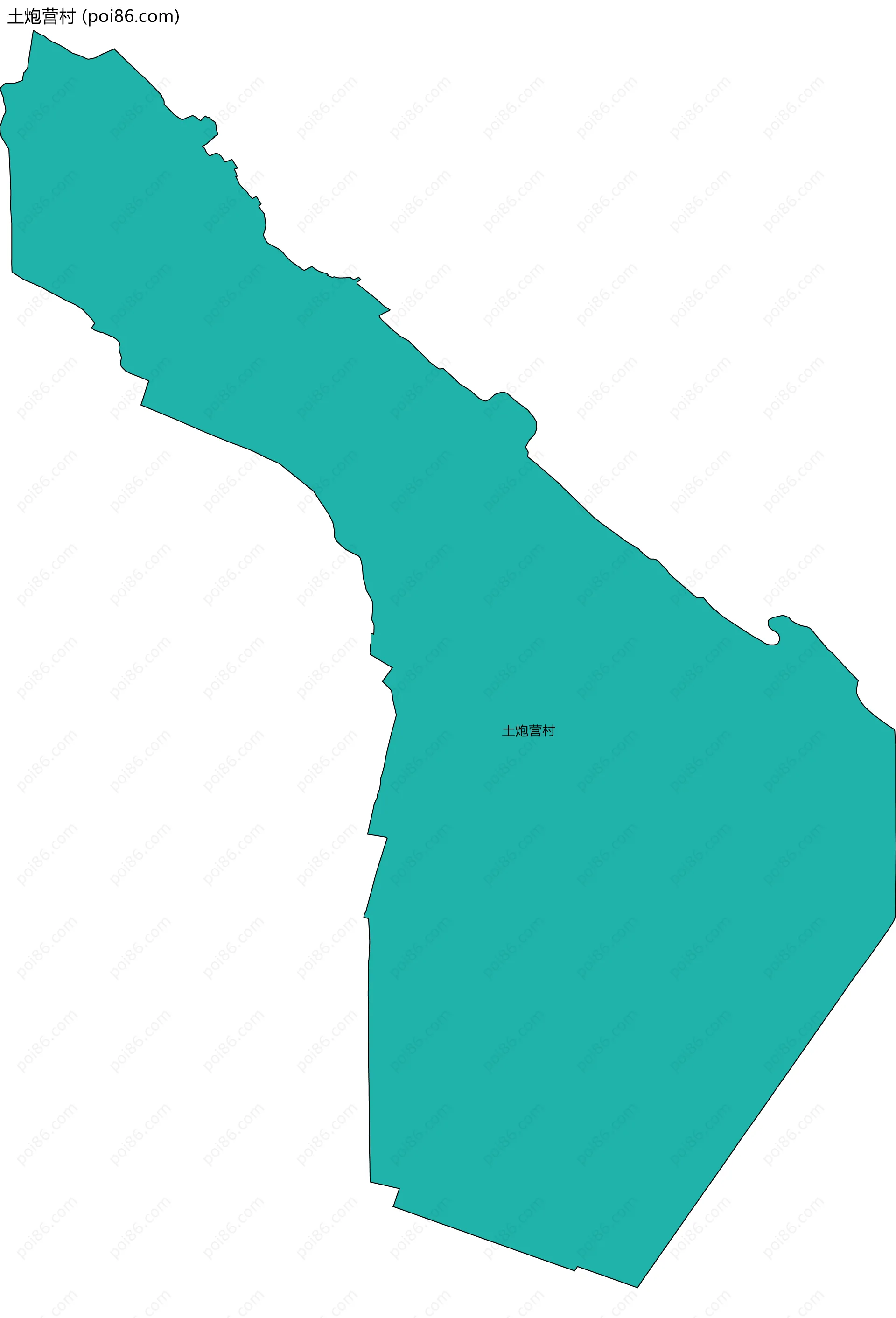 土炮营村边界地图