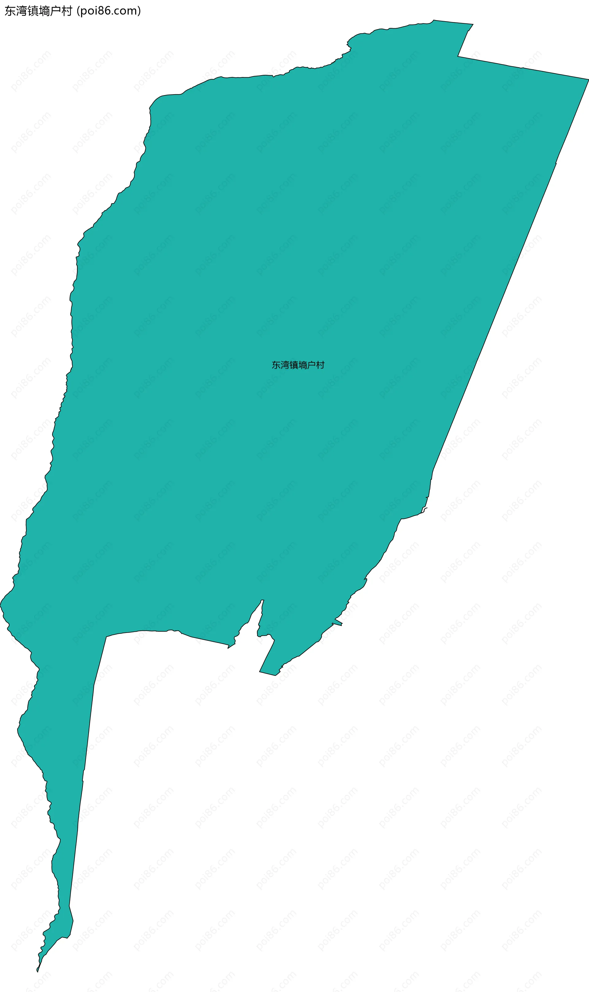 东湾镇墒户村边界地图