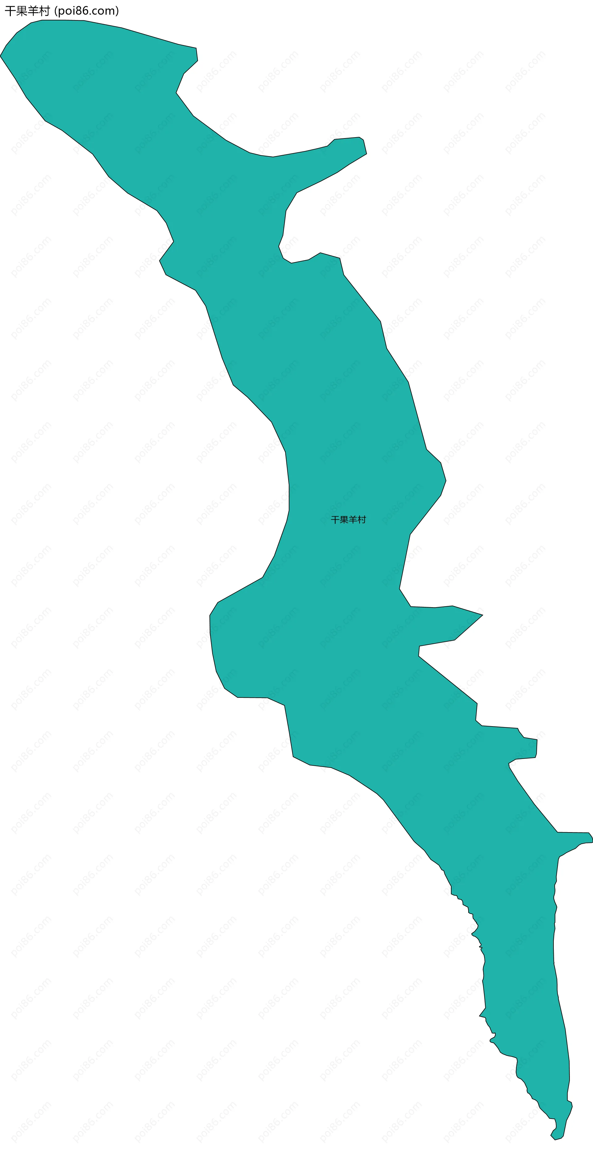 干果羊村边界地图