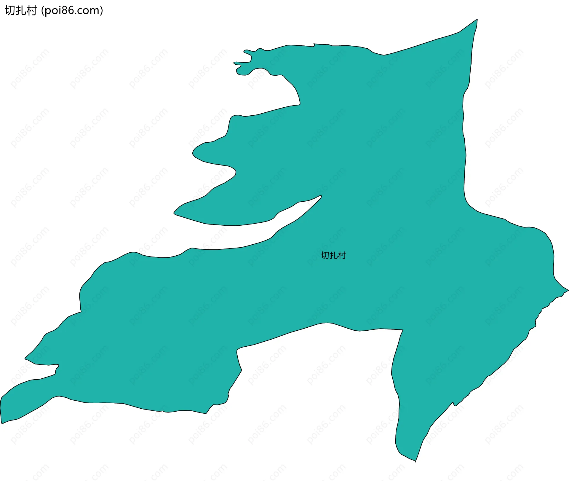 切扎村边界地图