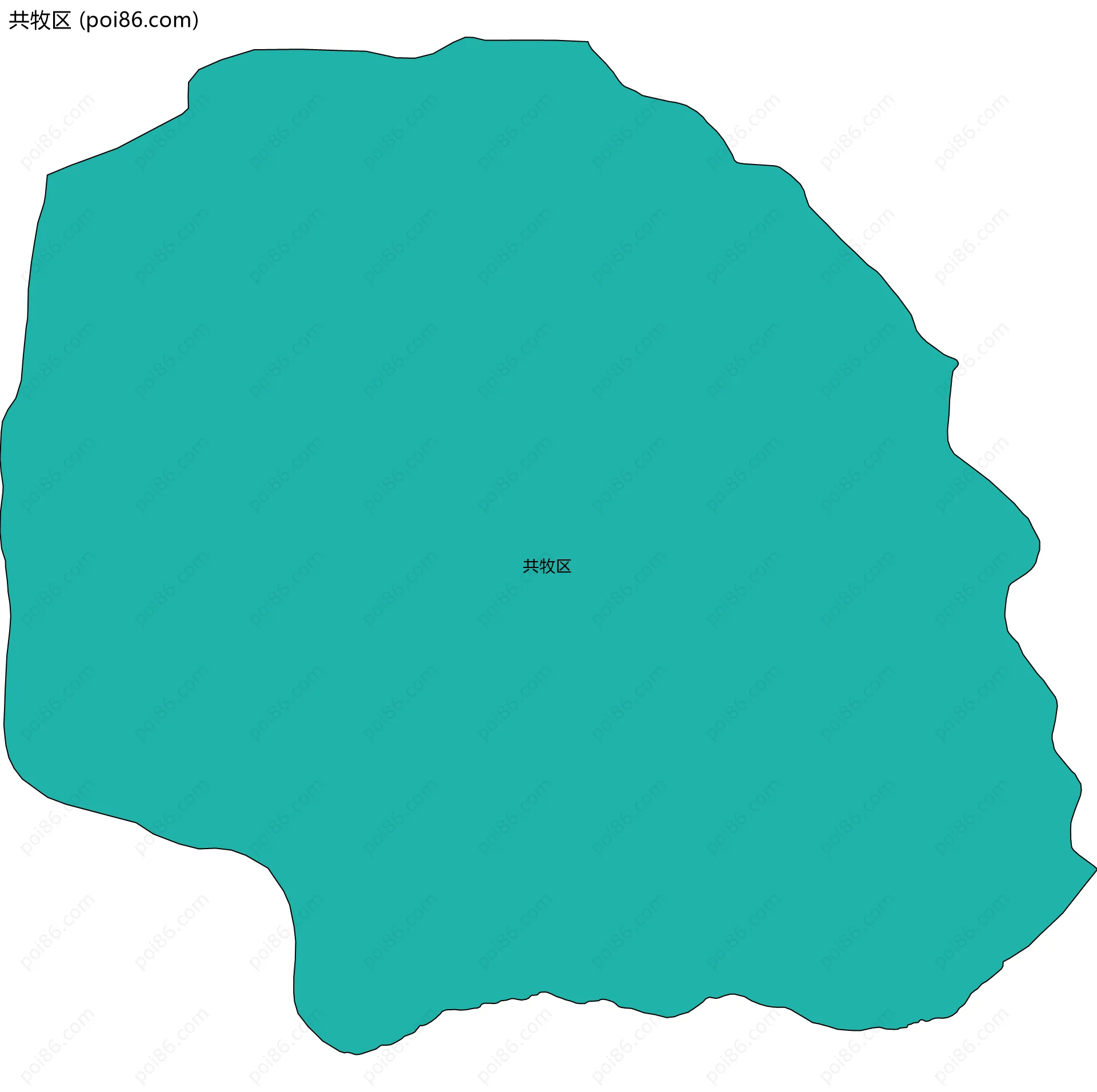 共牧区边界地图