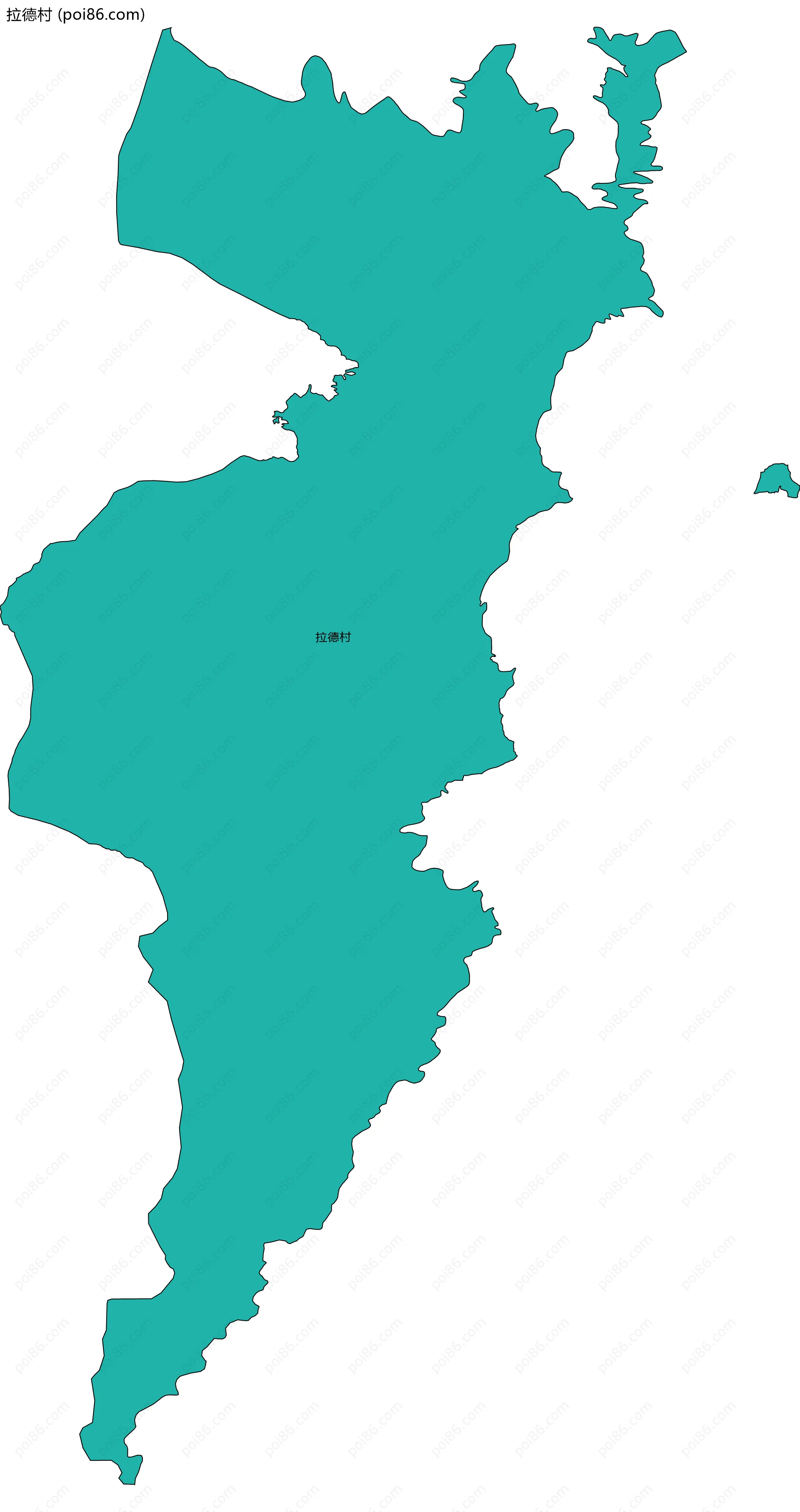 拉德村边界地图