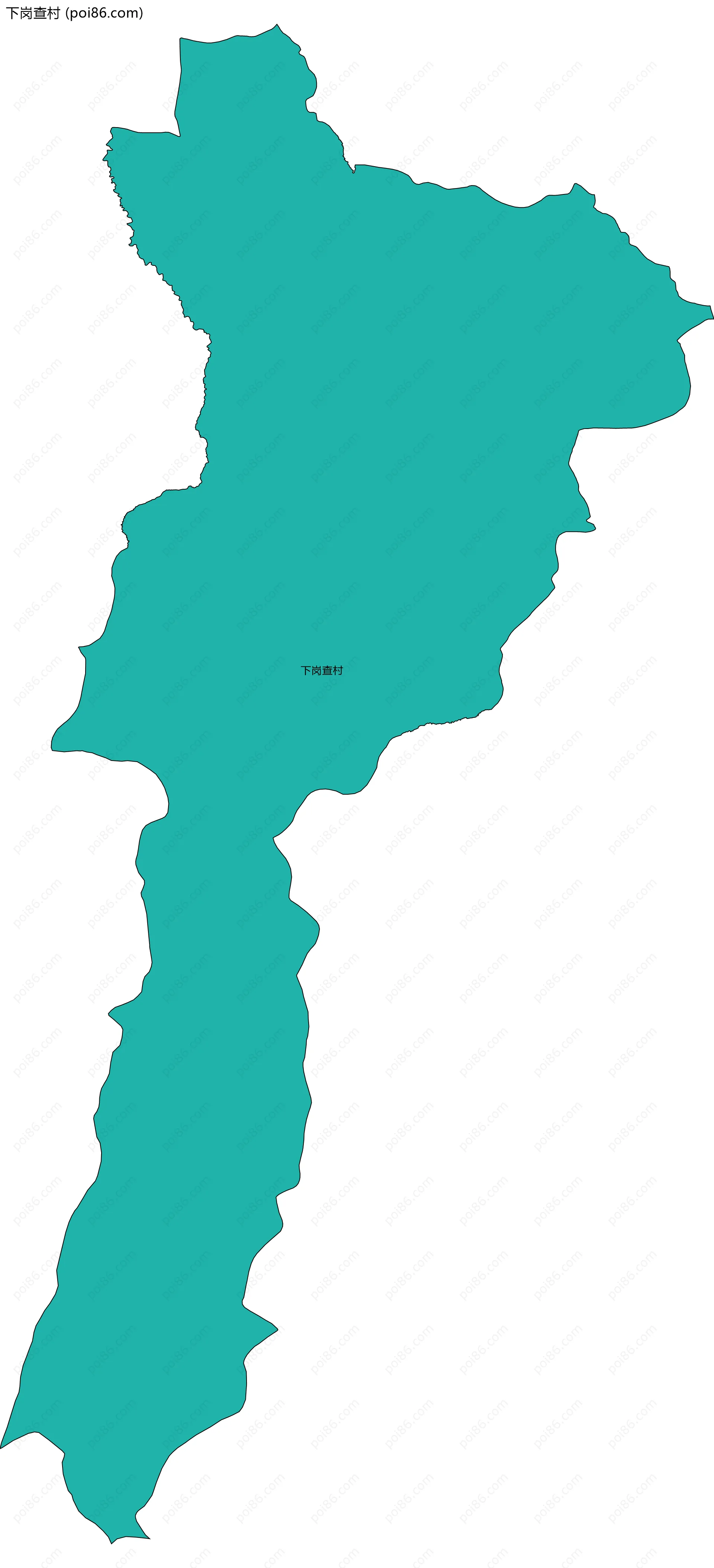 下岗查村边界地图