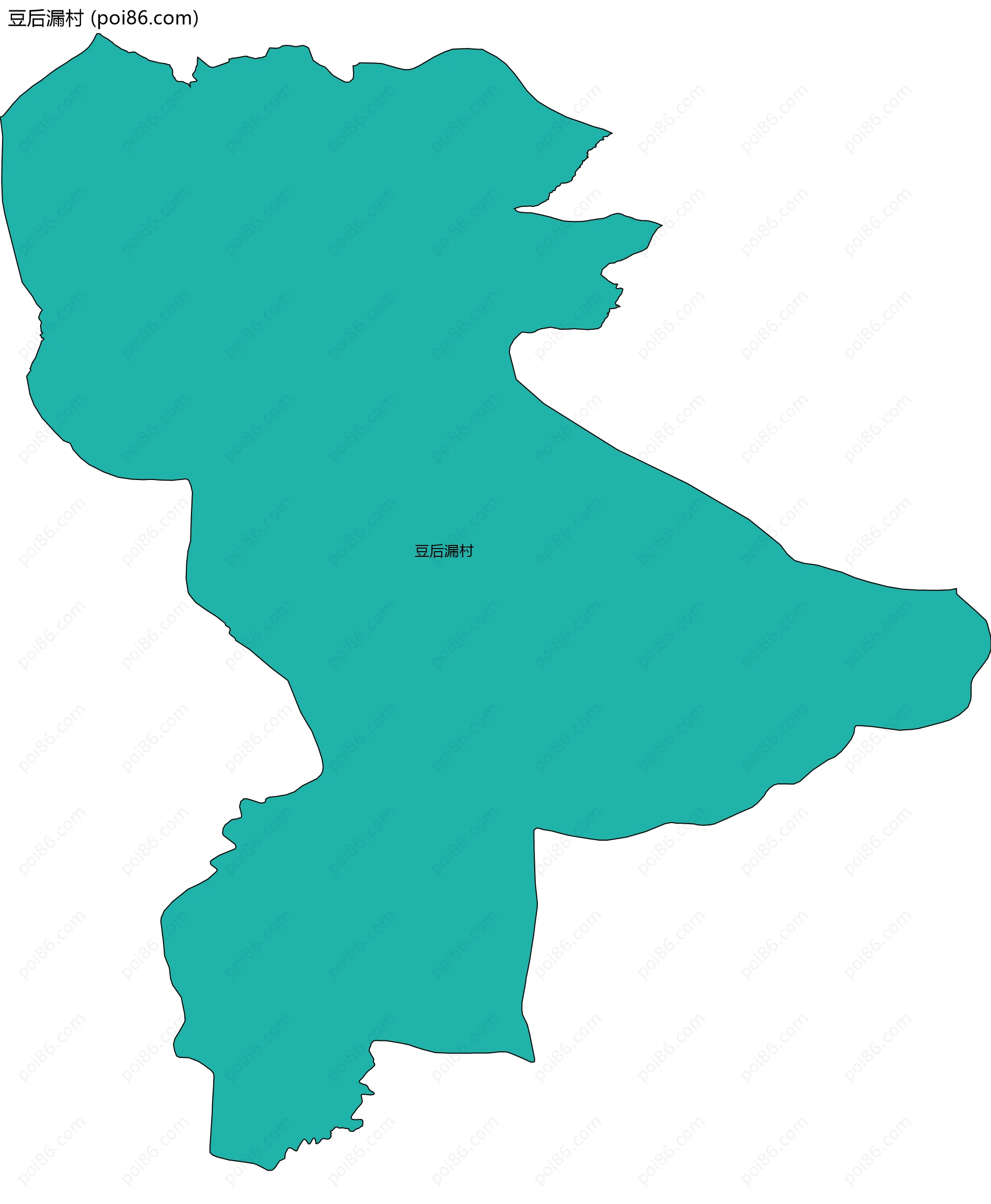 豆后漏村边界地图