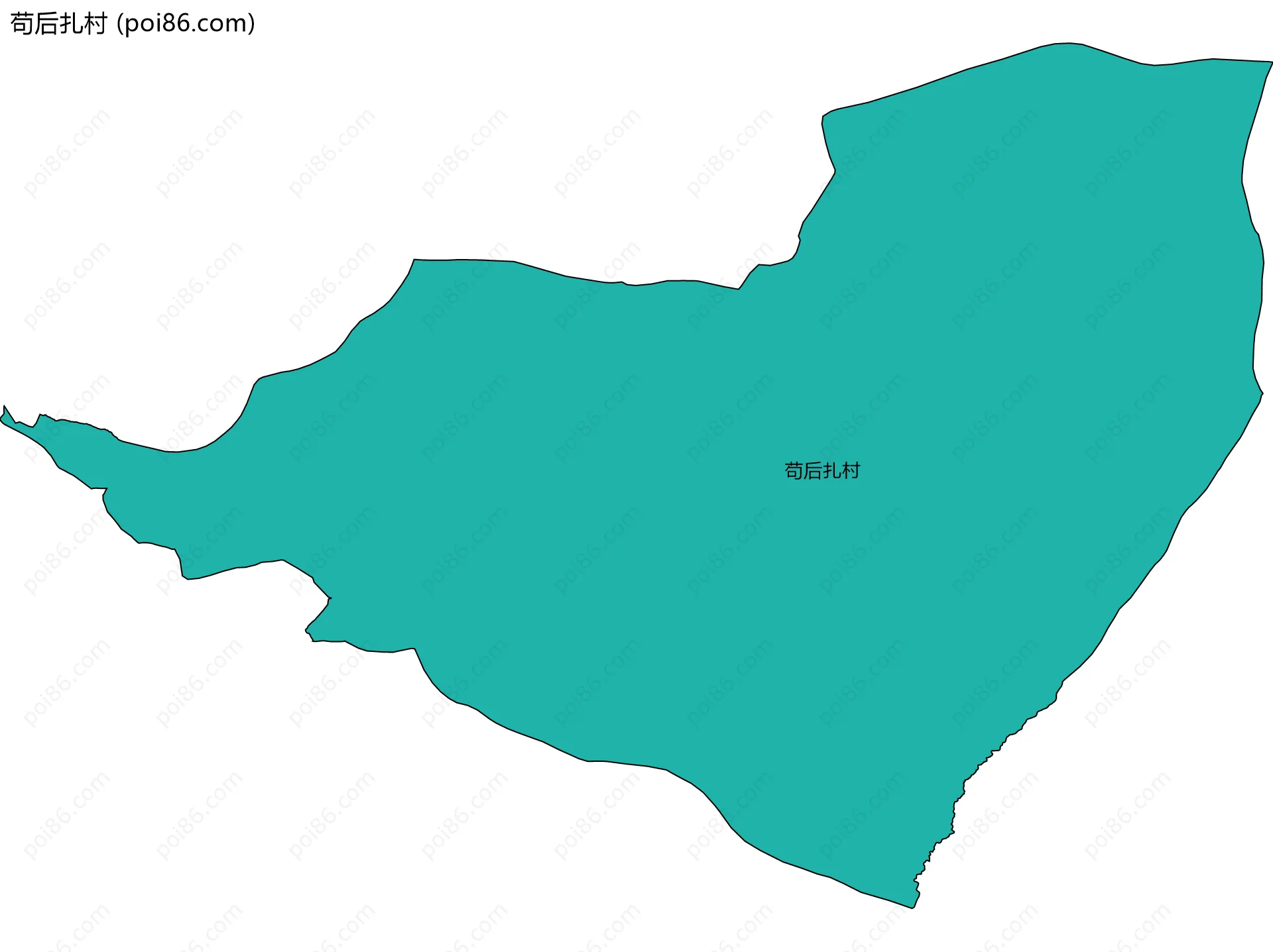 苟后扎村边界地图