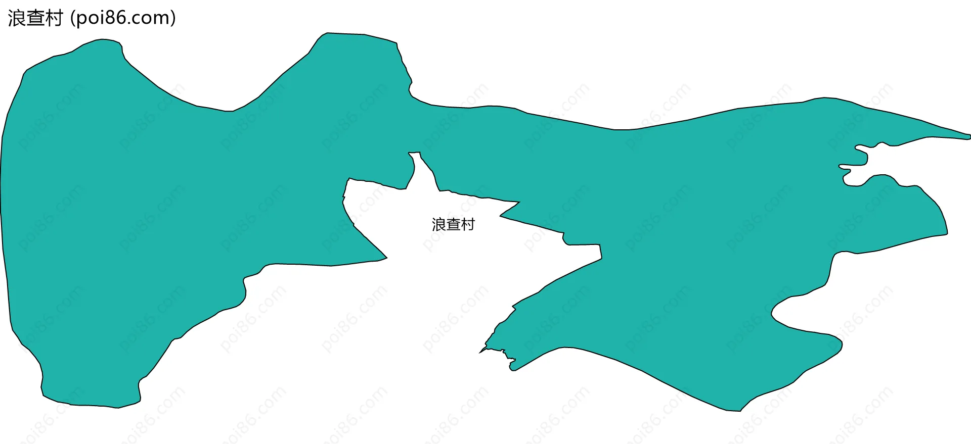 浪查村边界地图