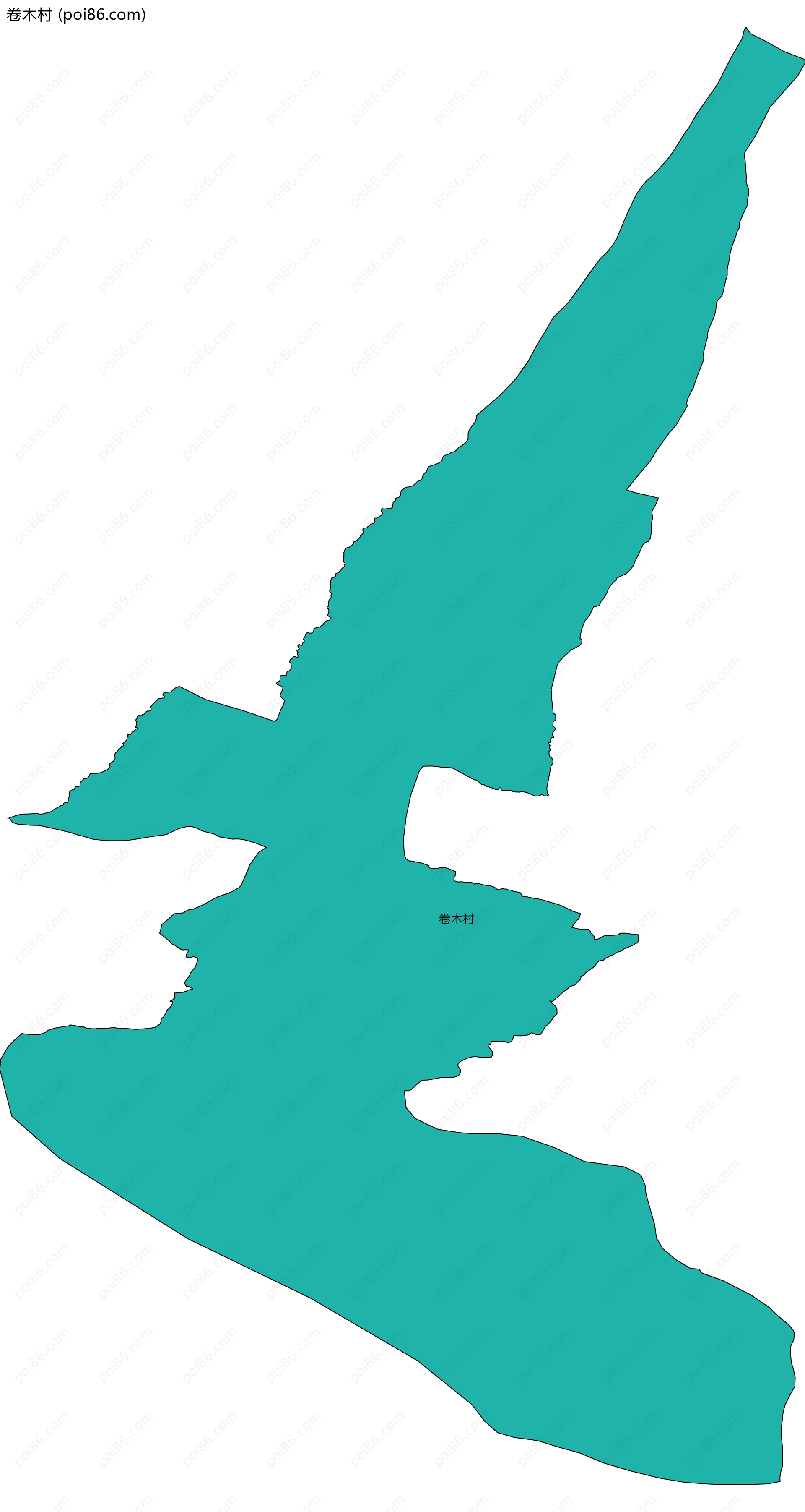 卷木村边界地图
