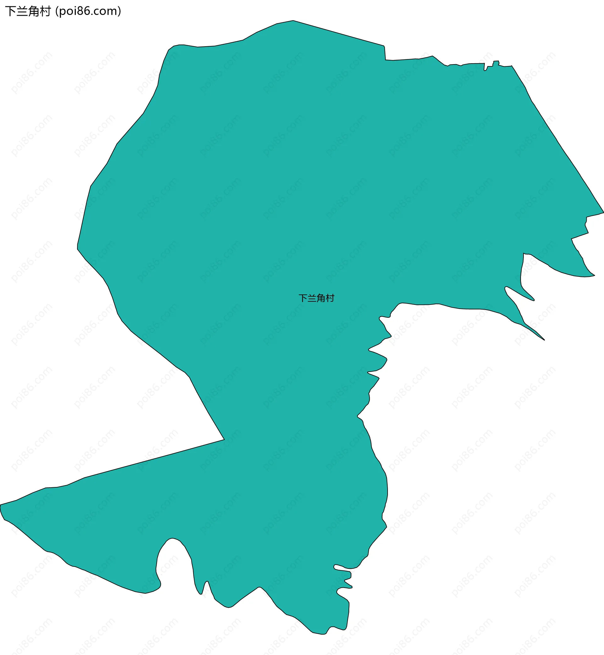 下兰角村边界地图