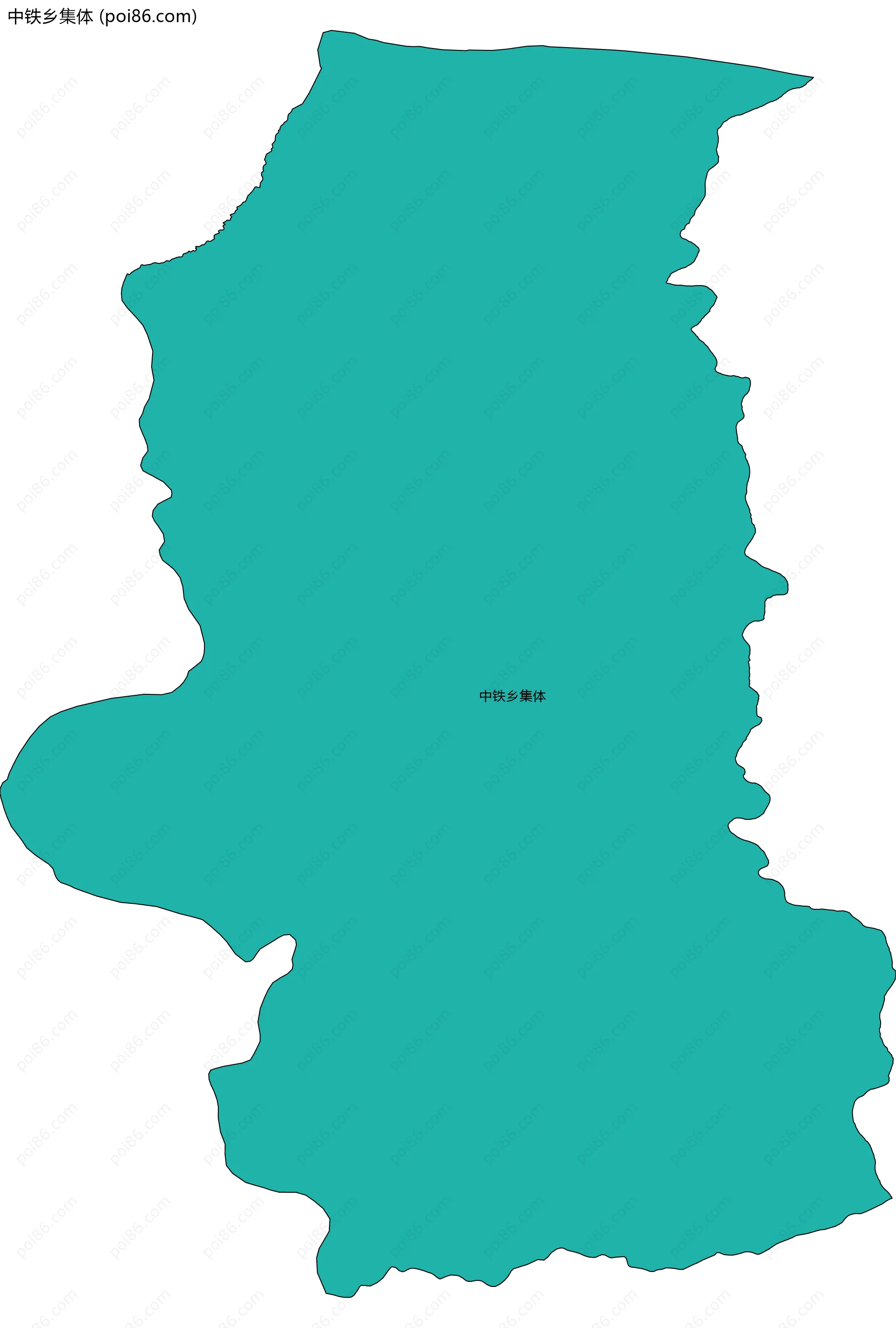 中铁乡集体边界地图