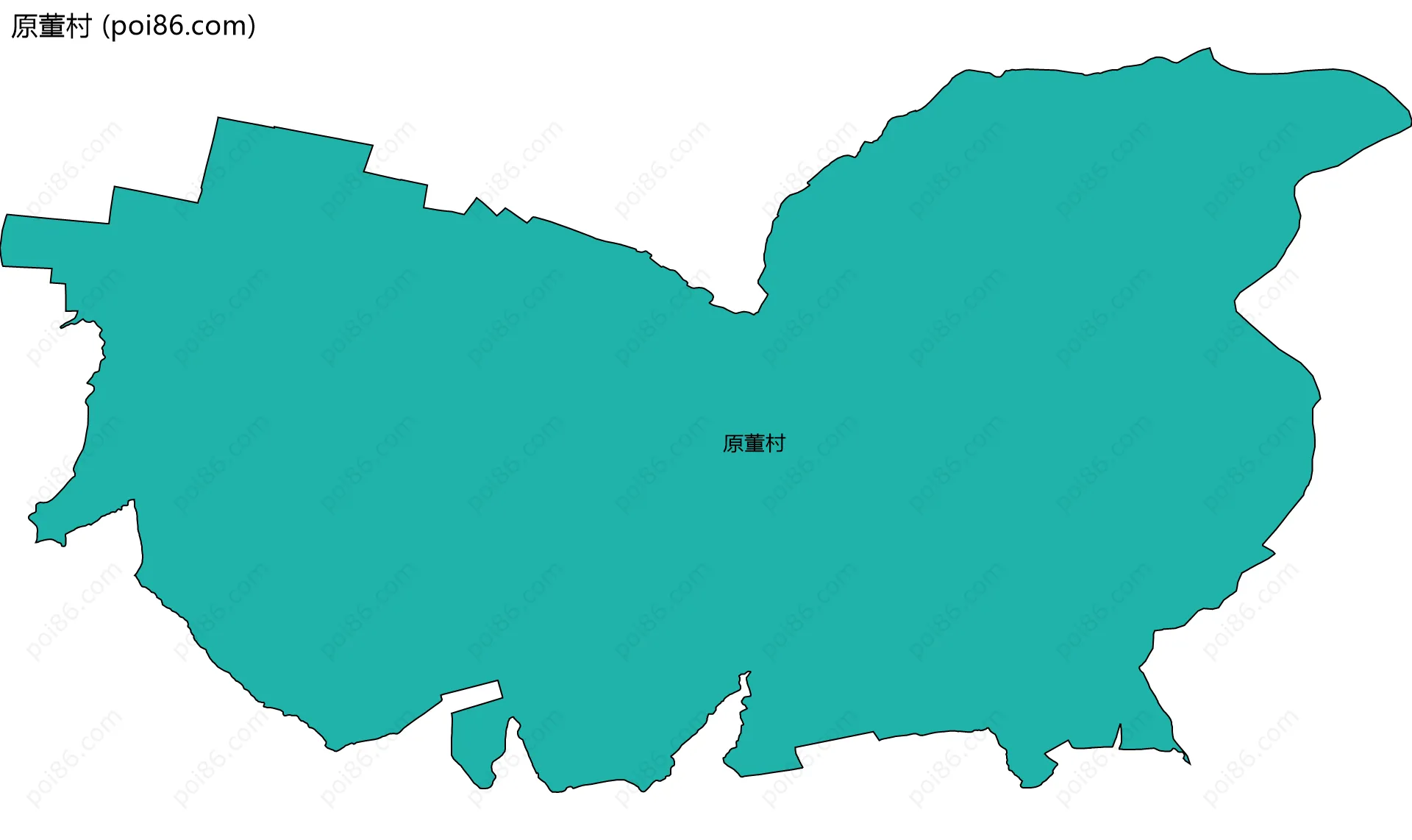 原董村边界地图