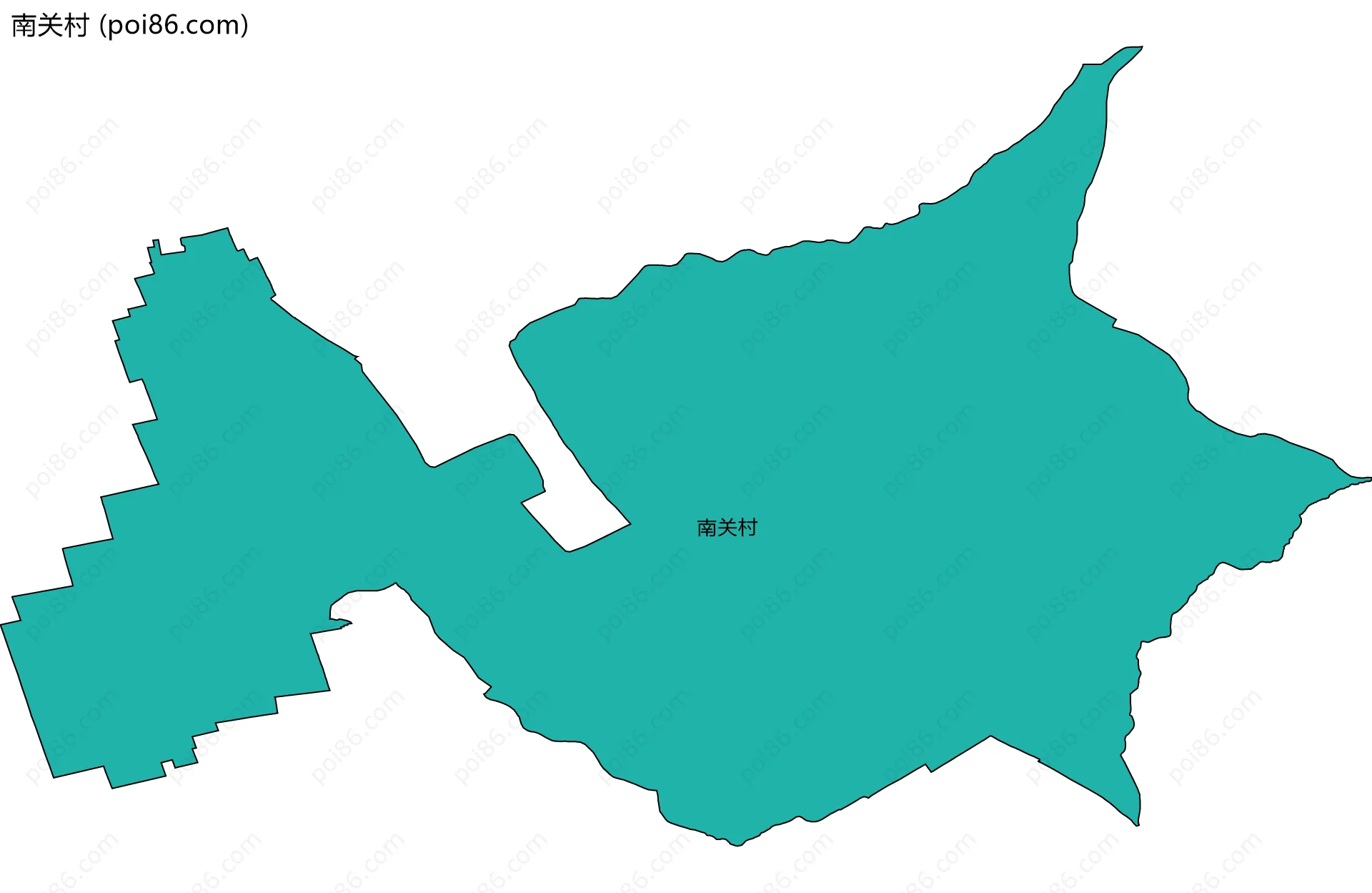 南关村边界地图