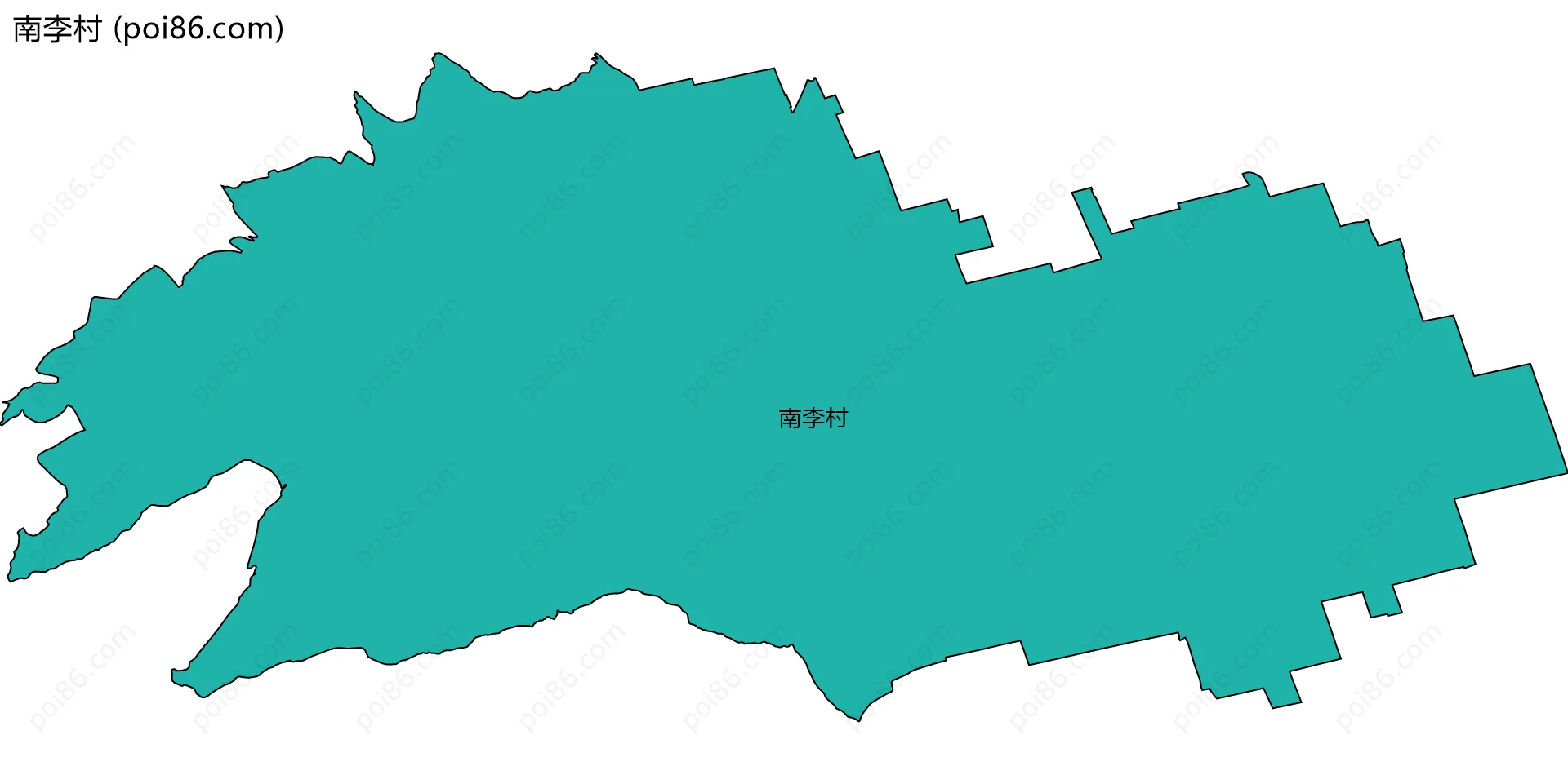 南李村边界地图