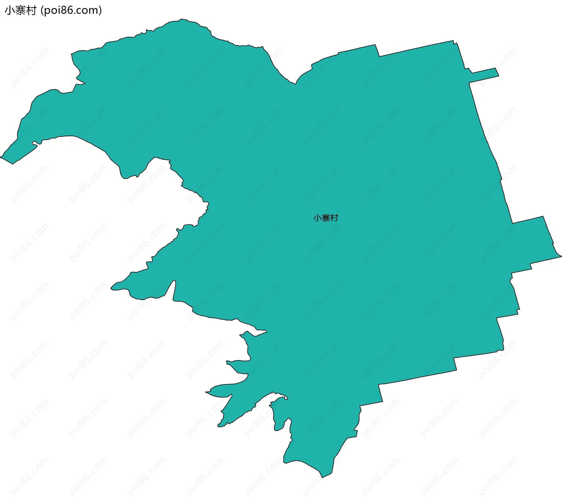 小寨村边界地图