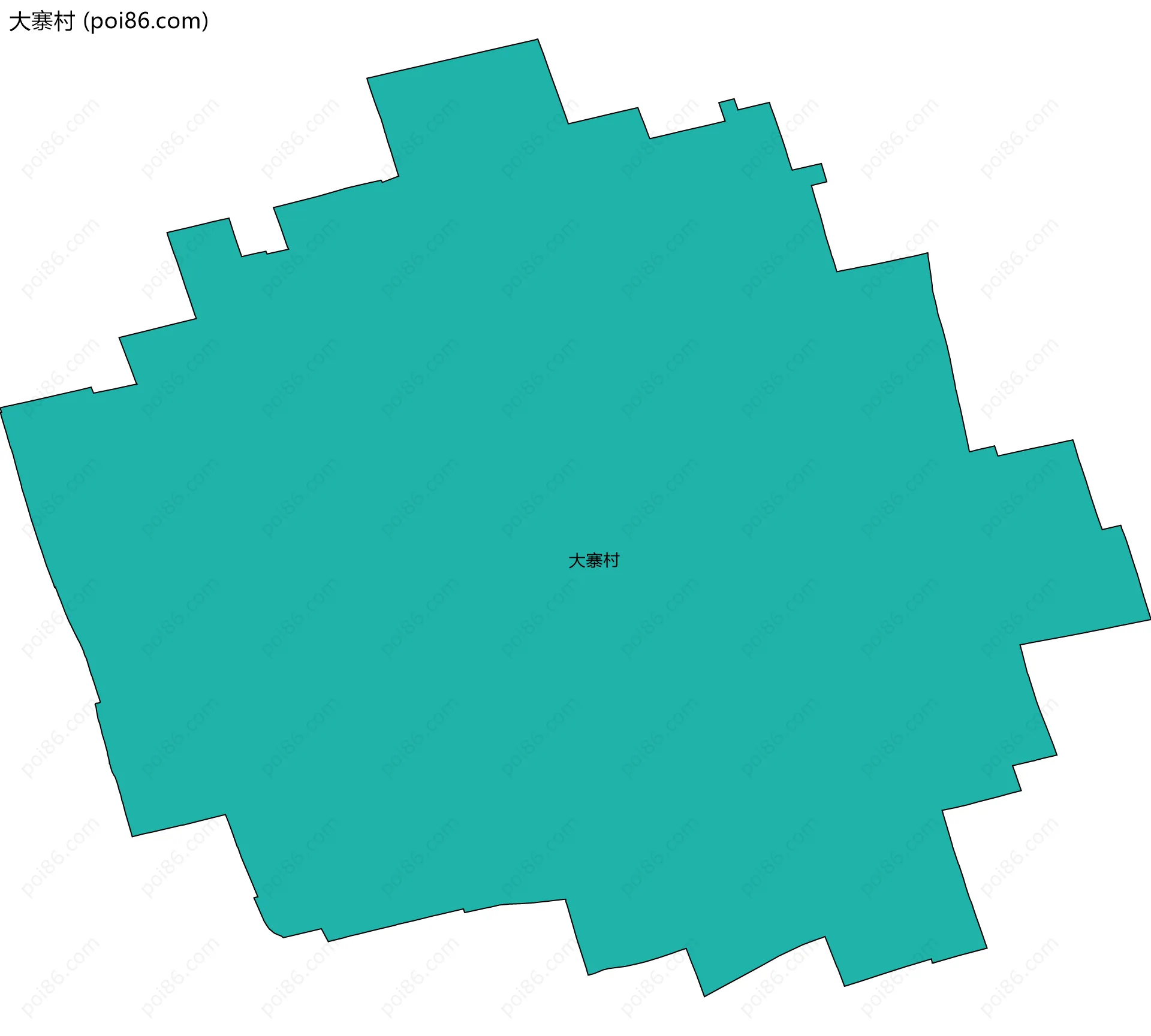 大寨村边界地图
