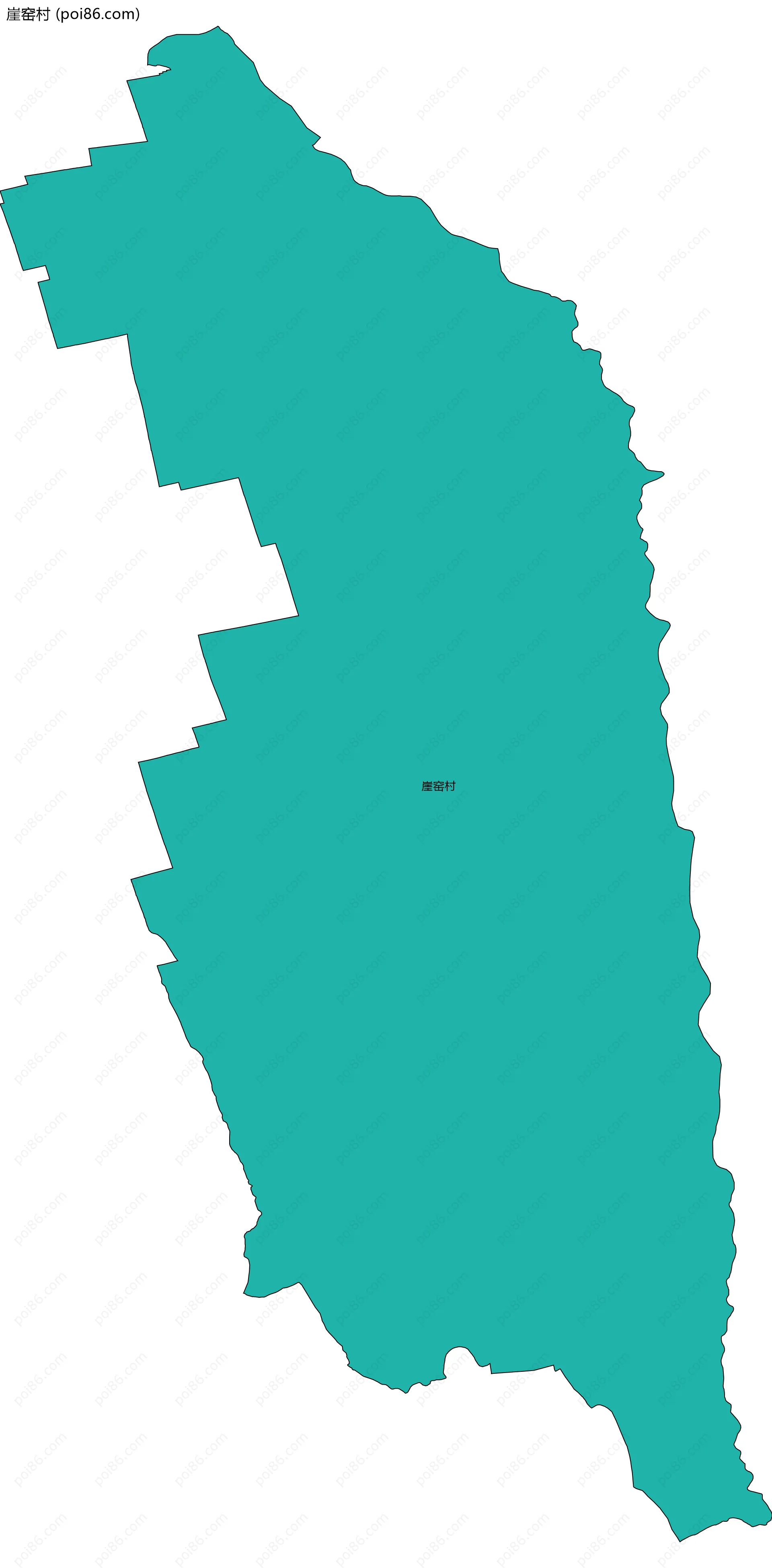 崖窑村边界地图