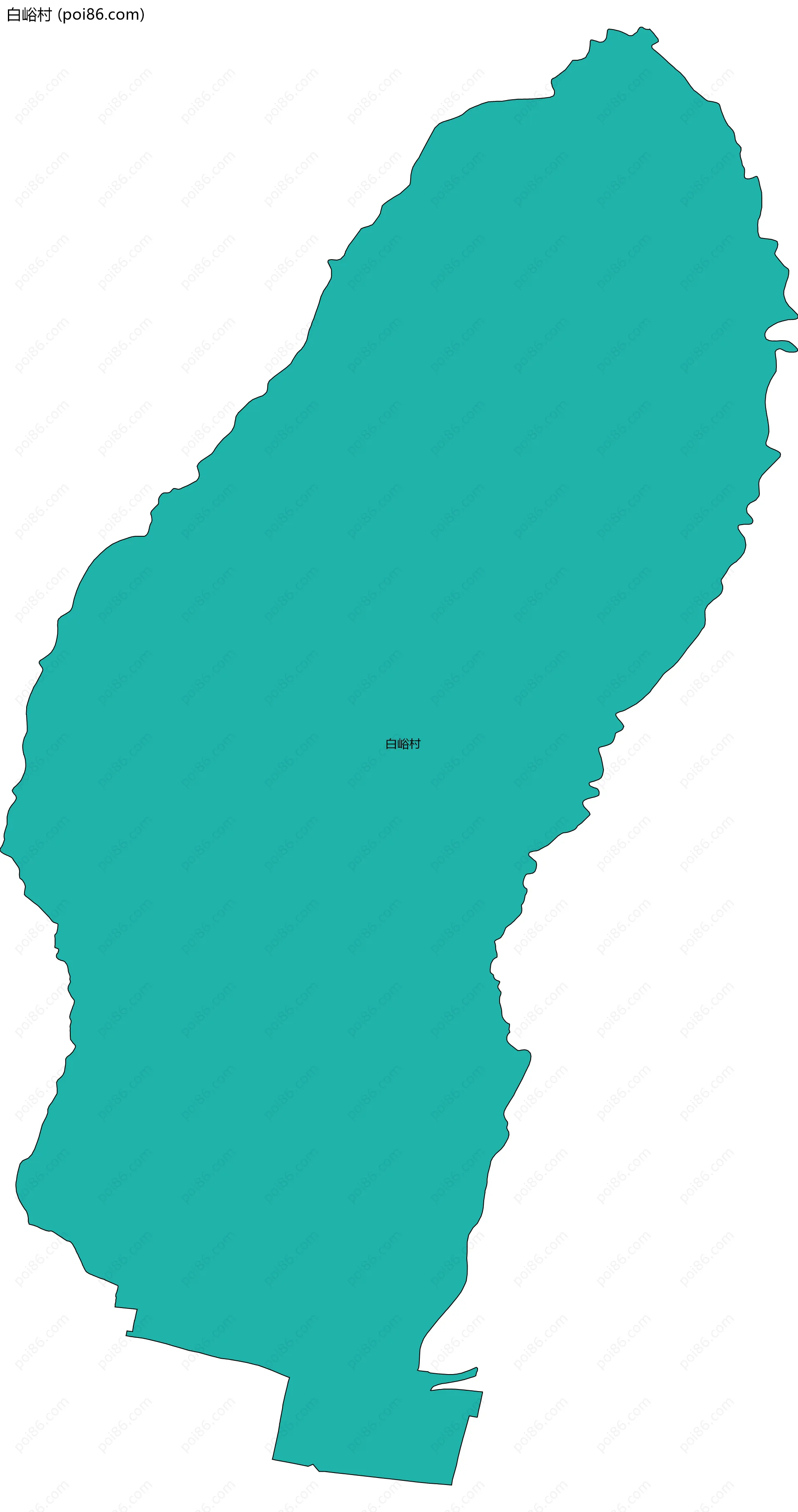 白峪村边界地图