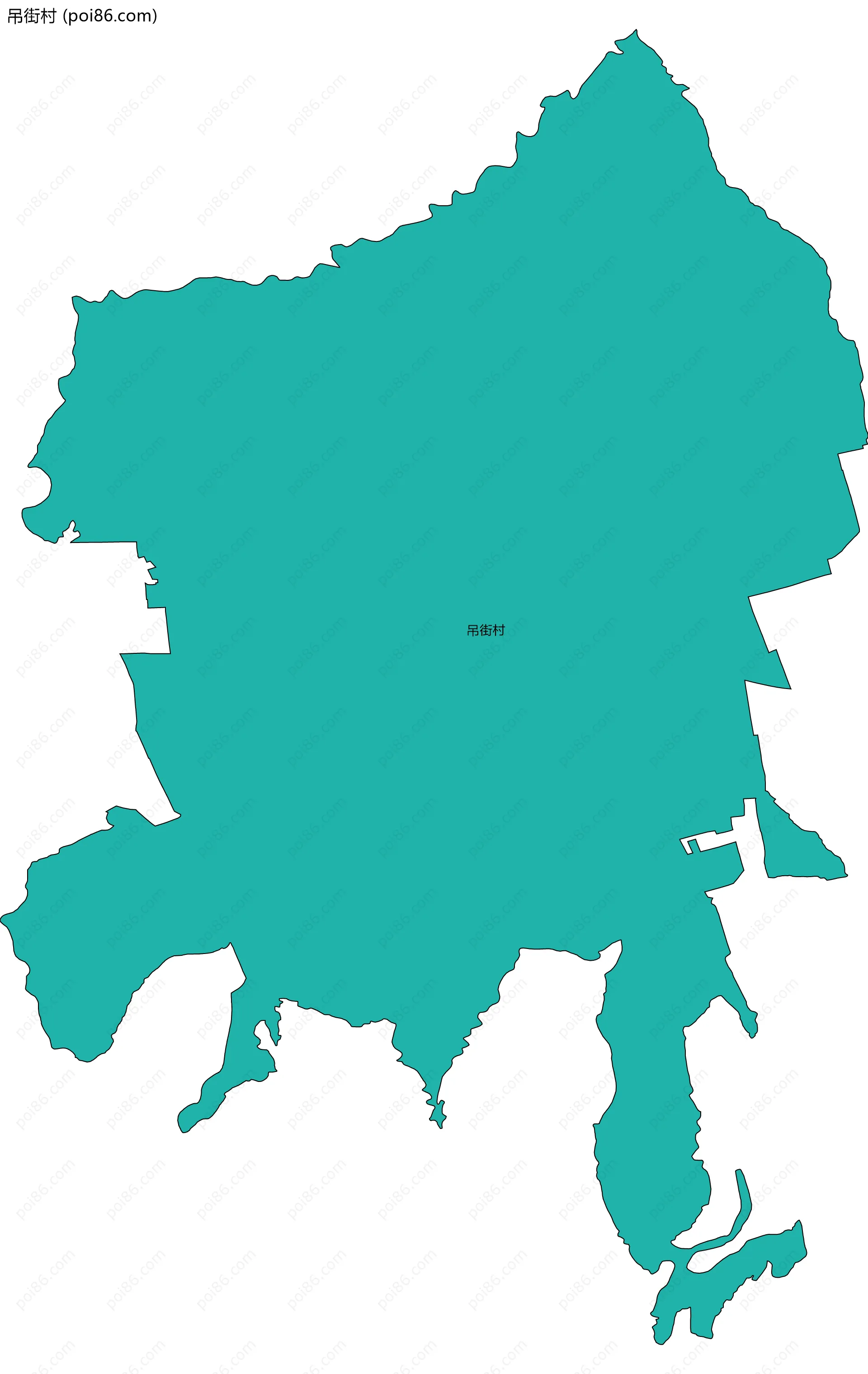 吊街村边界地图