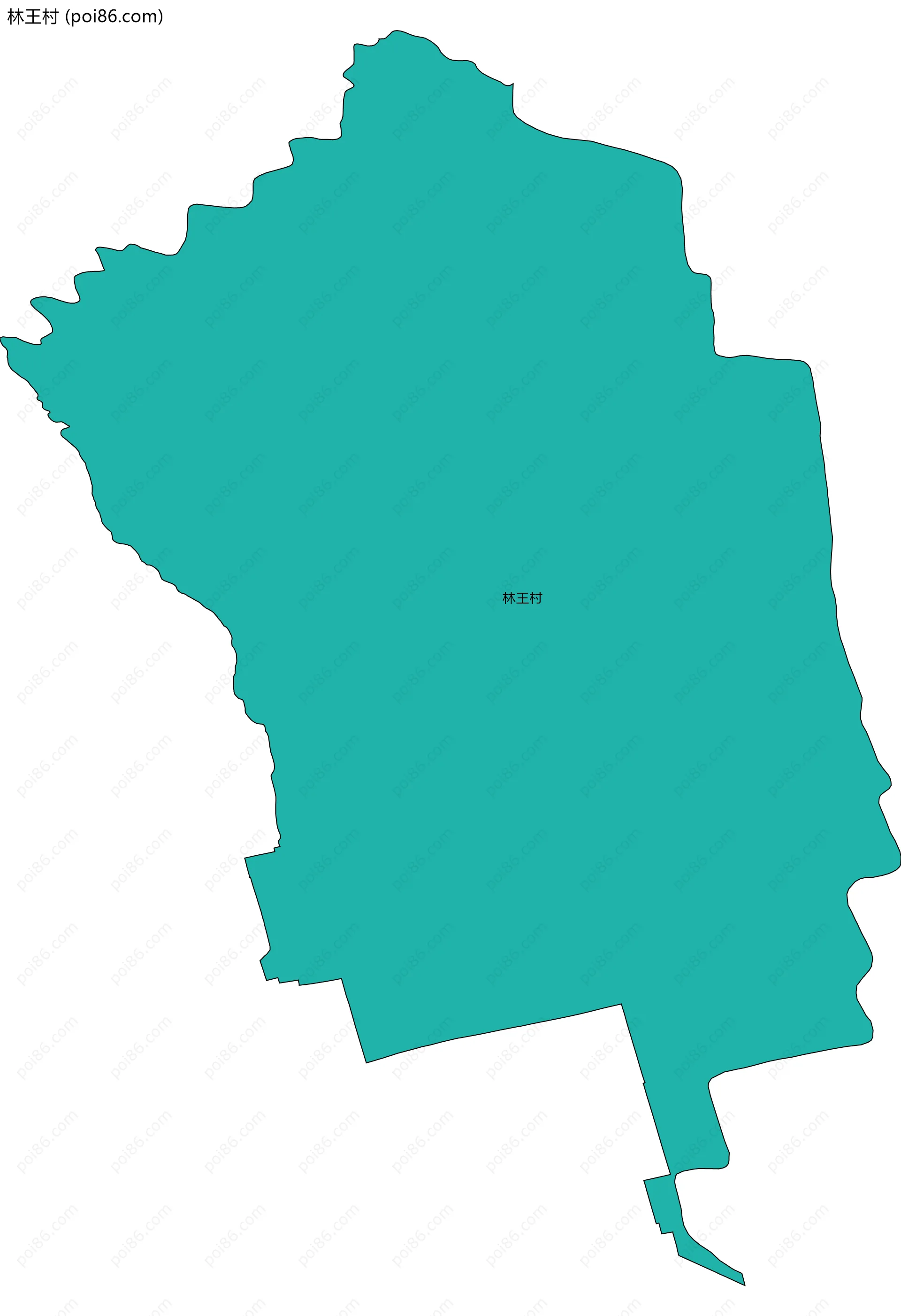 林王村边界地图