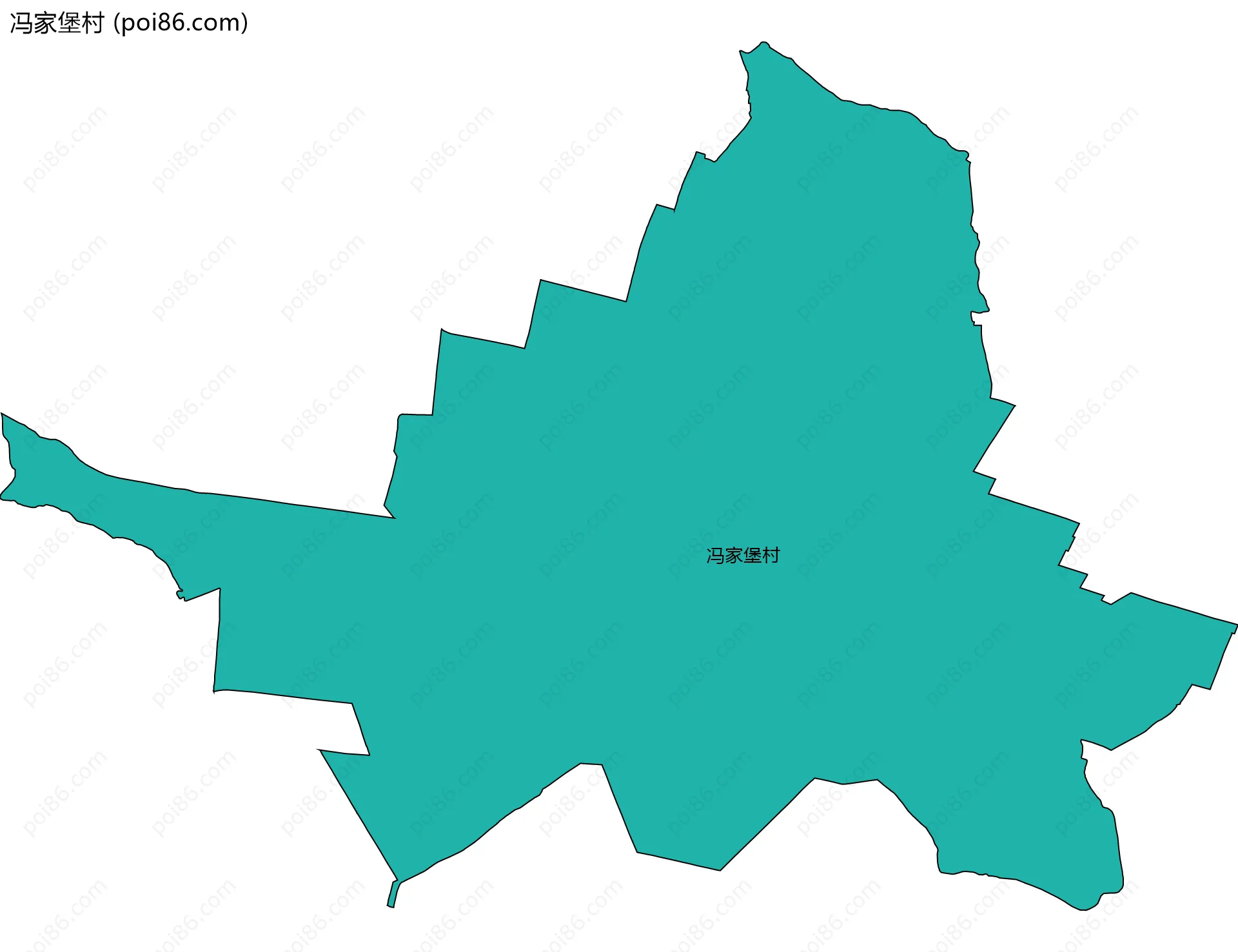 冯家堡村边界地图