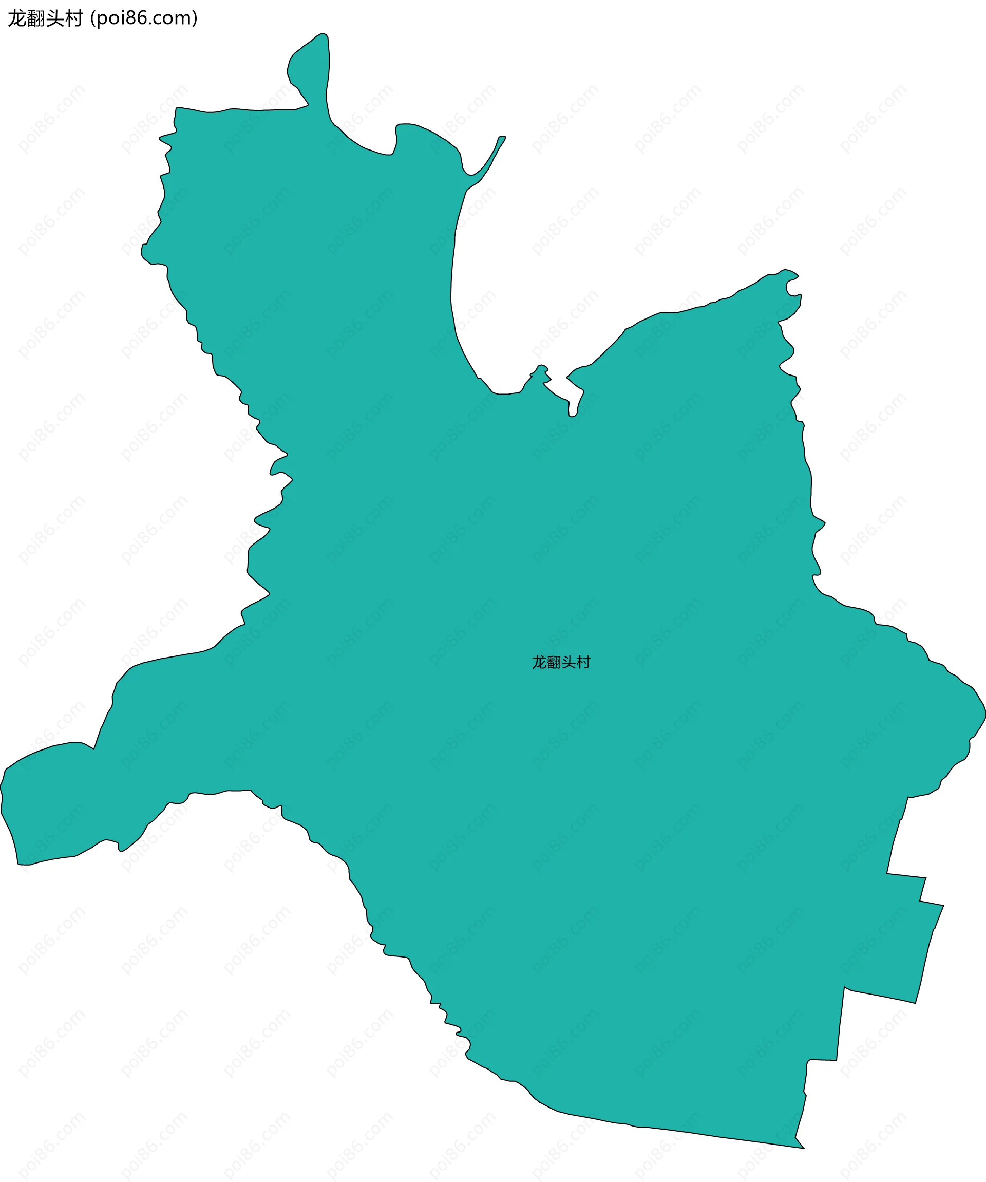 龙翻头村边界地图