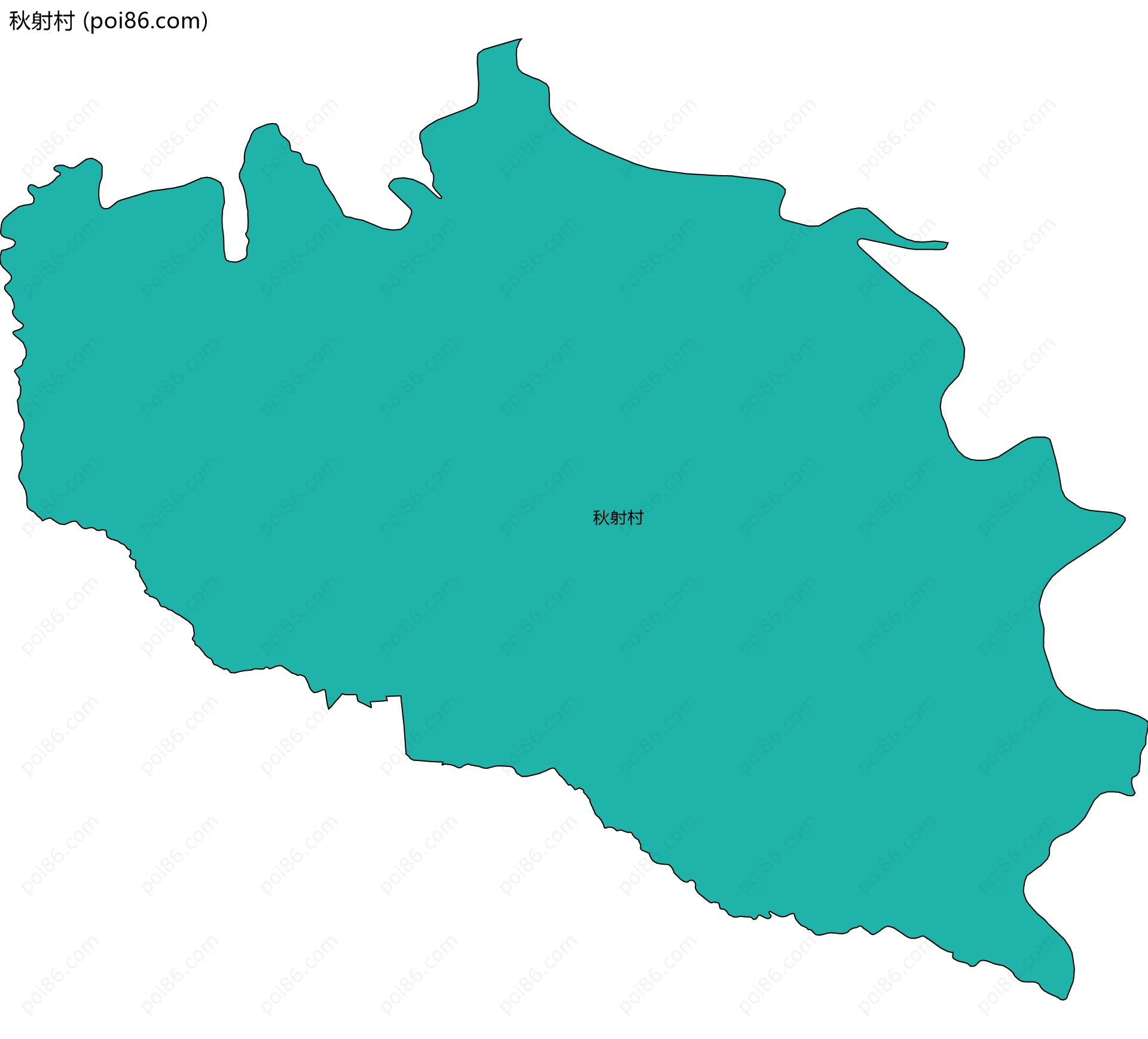 秋射村边界地图