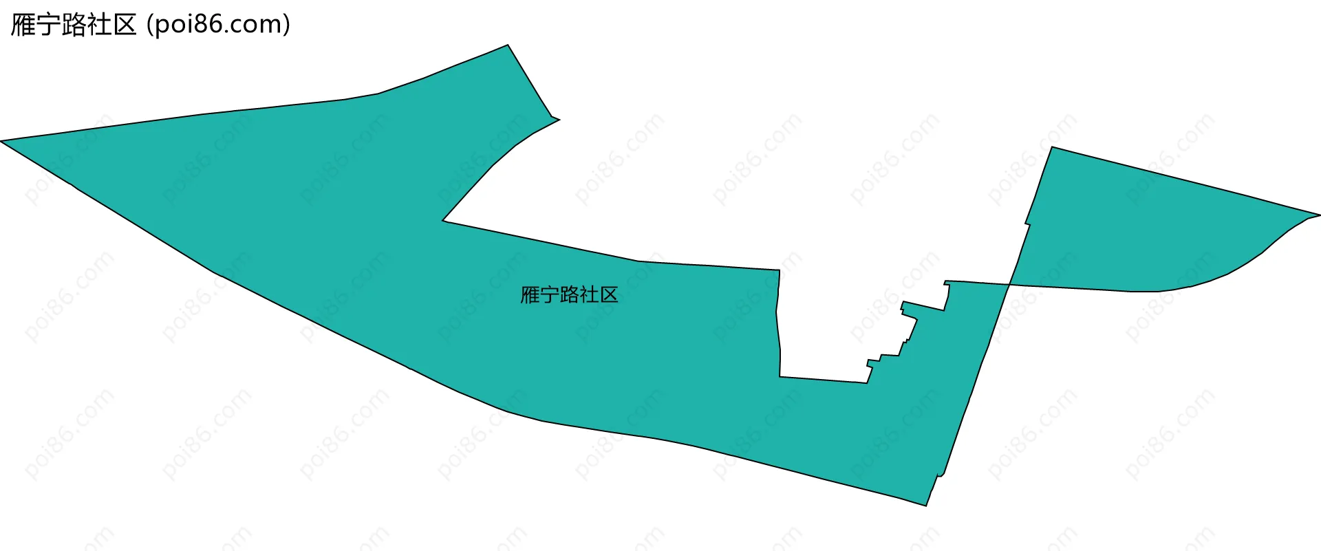 雁宁路社区边界地图
