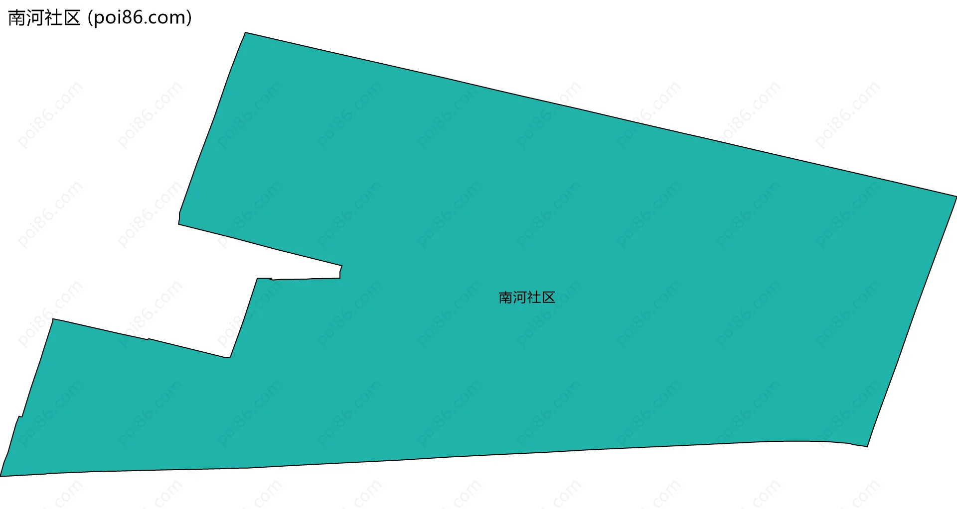 南河社区边界地图