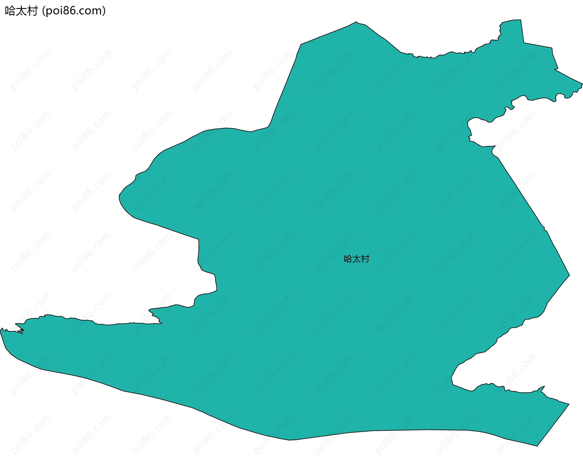 哈太村边界地图