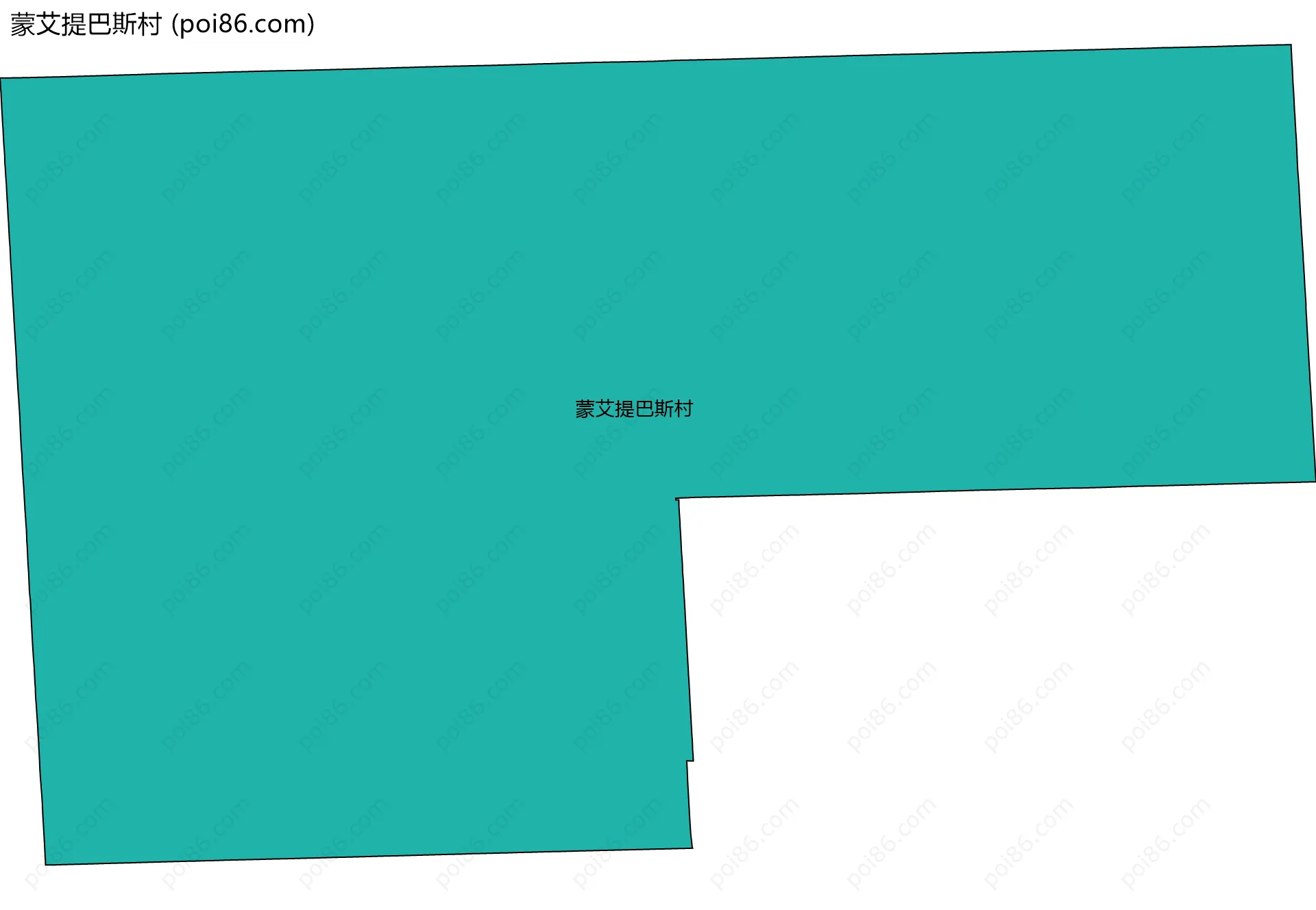 蒙艾提巴斯村边界地图