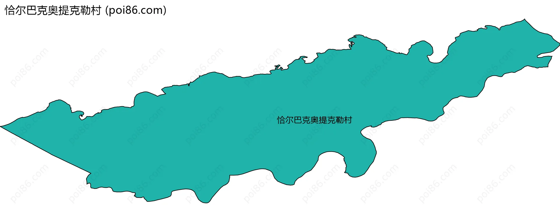 恰尔巴克奥提克勒村边界地图