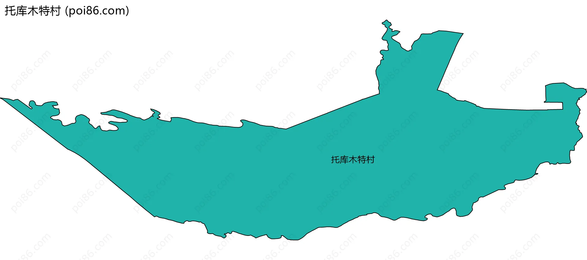 托库木特村边界地图