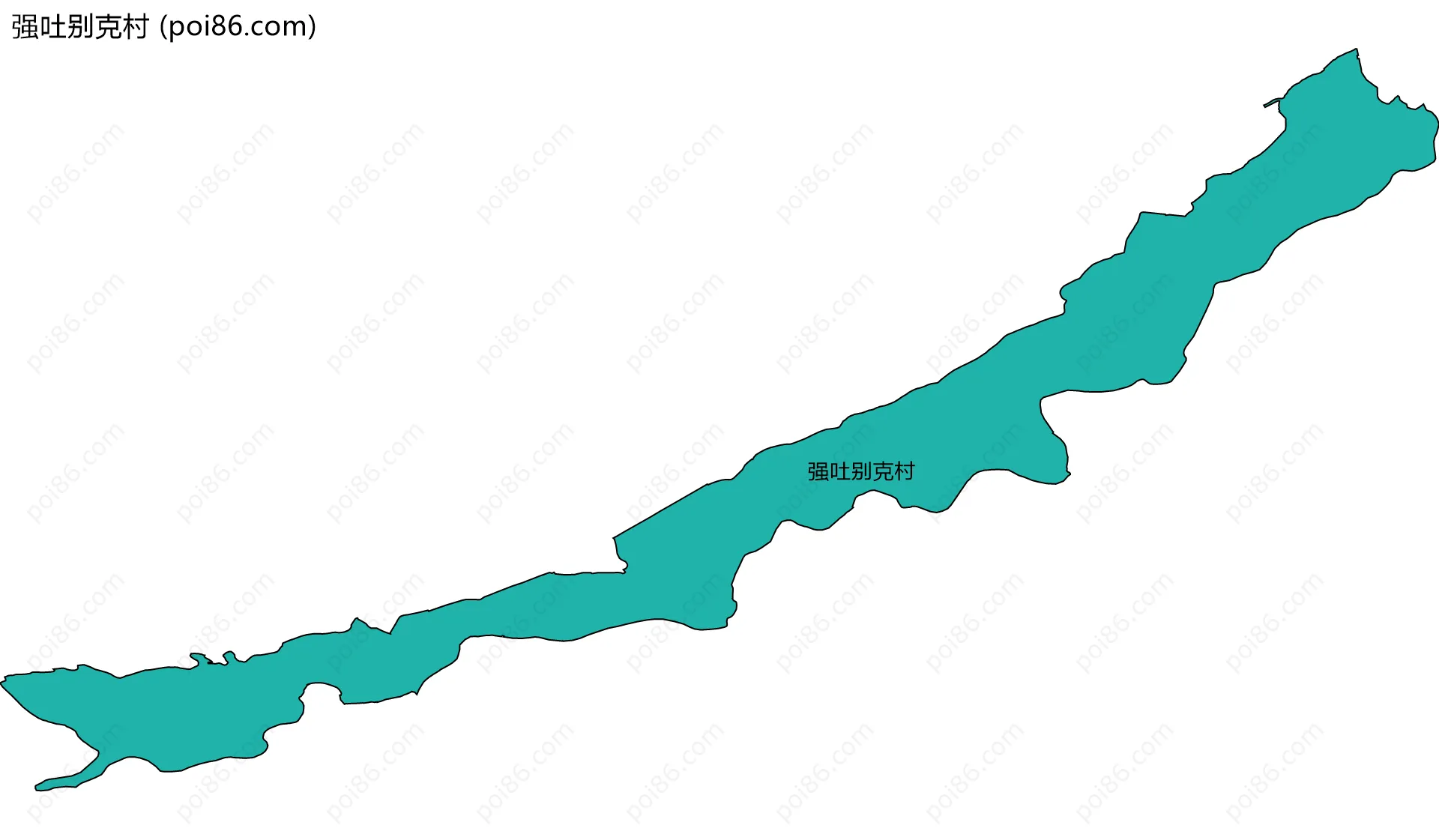 强吐别克村边界地图